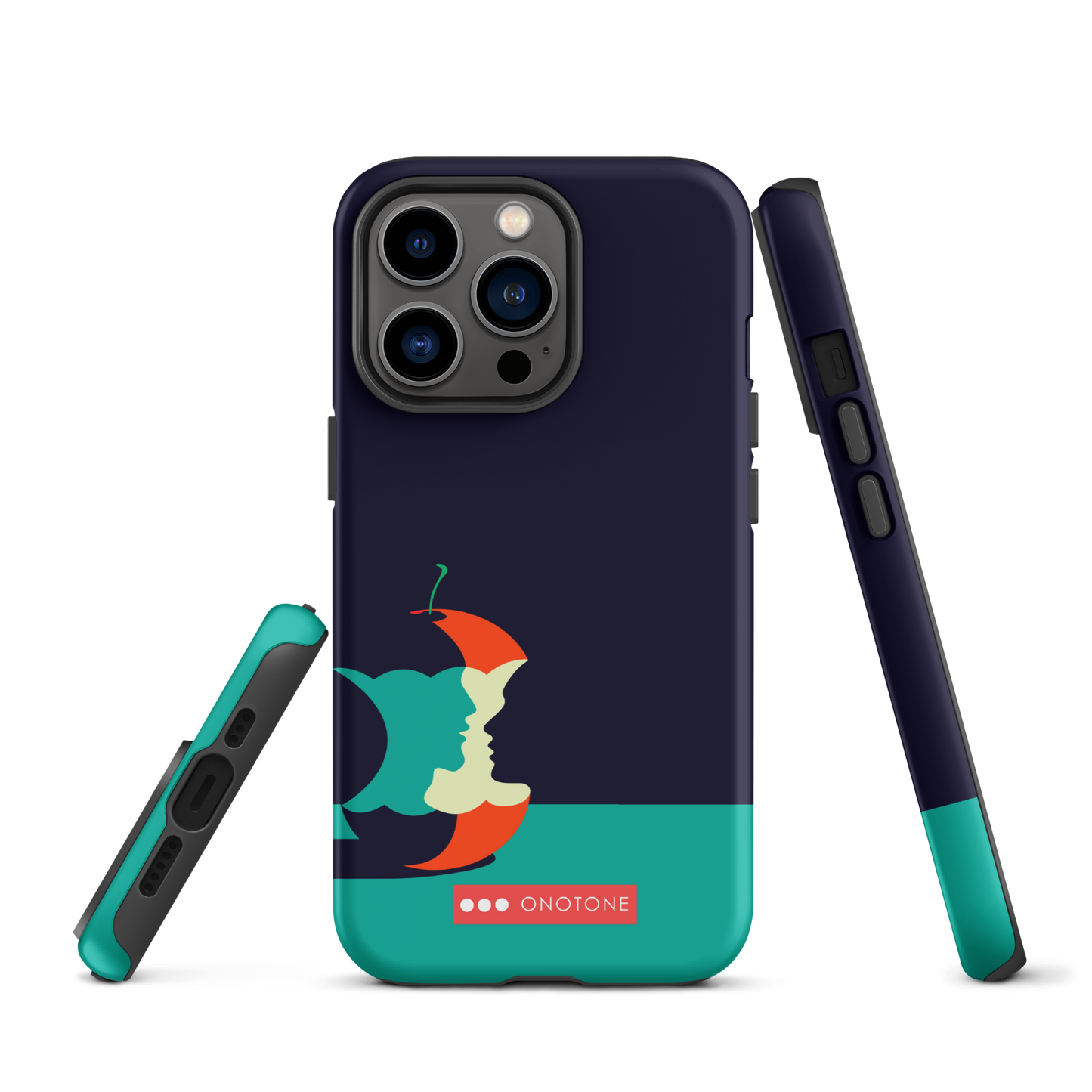 Dual Layer green modern iPhone® Case
