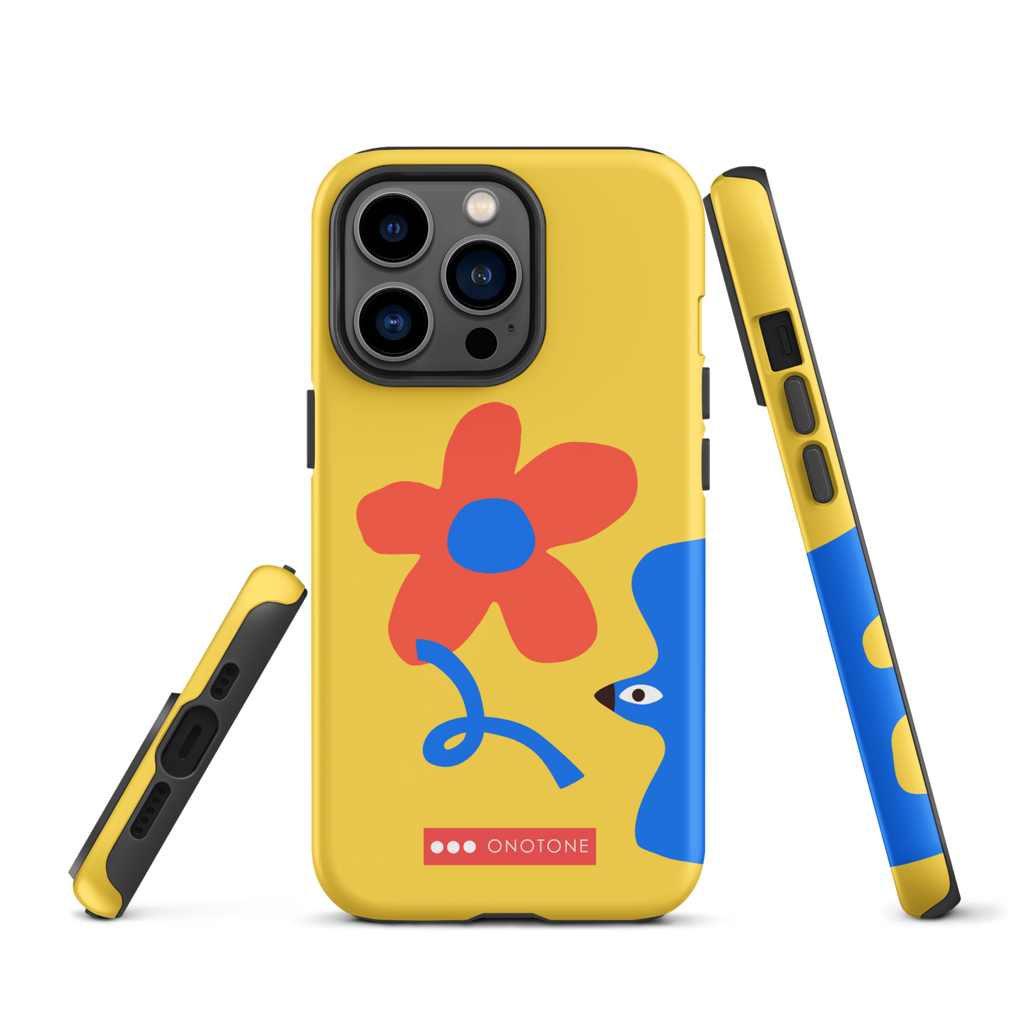 Dual Layer yellow modern iPhone® Case