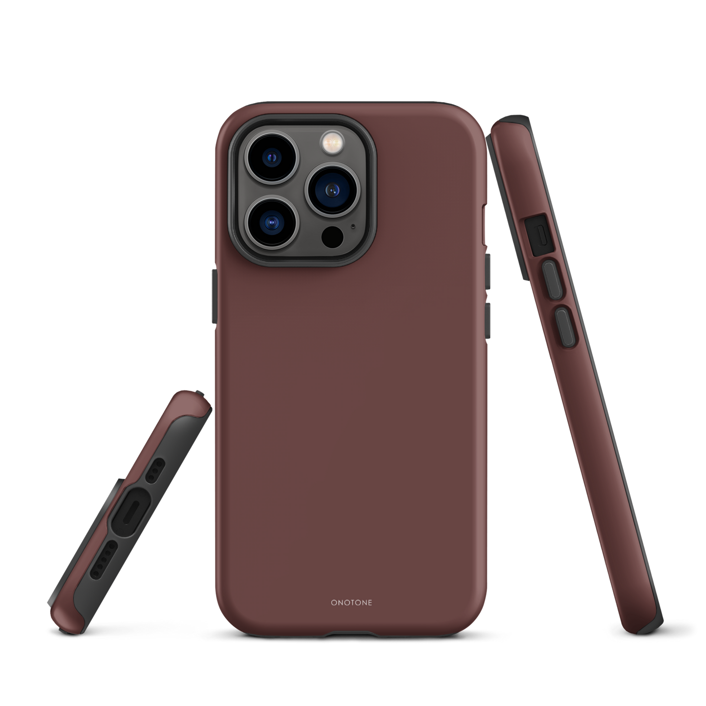 DARK BROWN MINIMALIST IPHONE® CASE - PANTONE® HOT CHOCOLATE