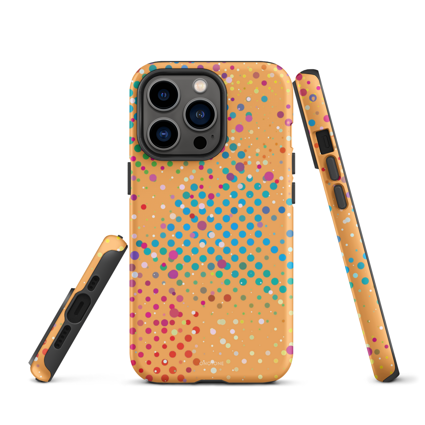 Washed-out Orange Polka Dot iPhone 13 Pro Max Case
