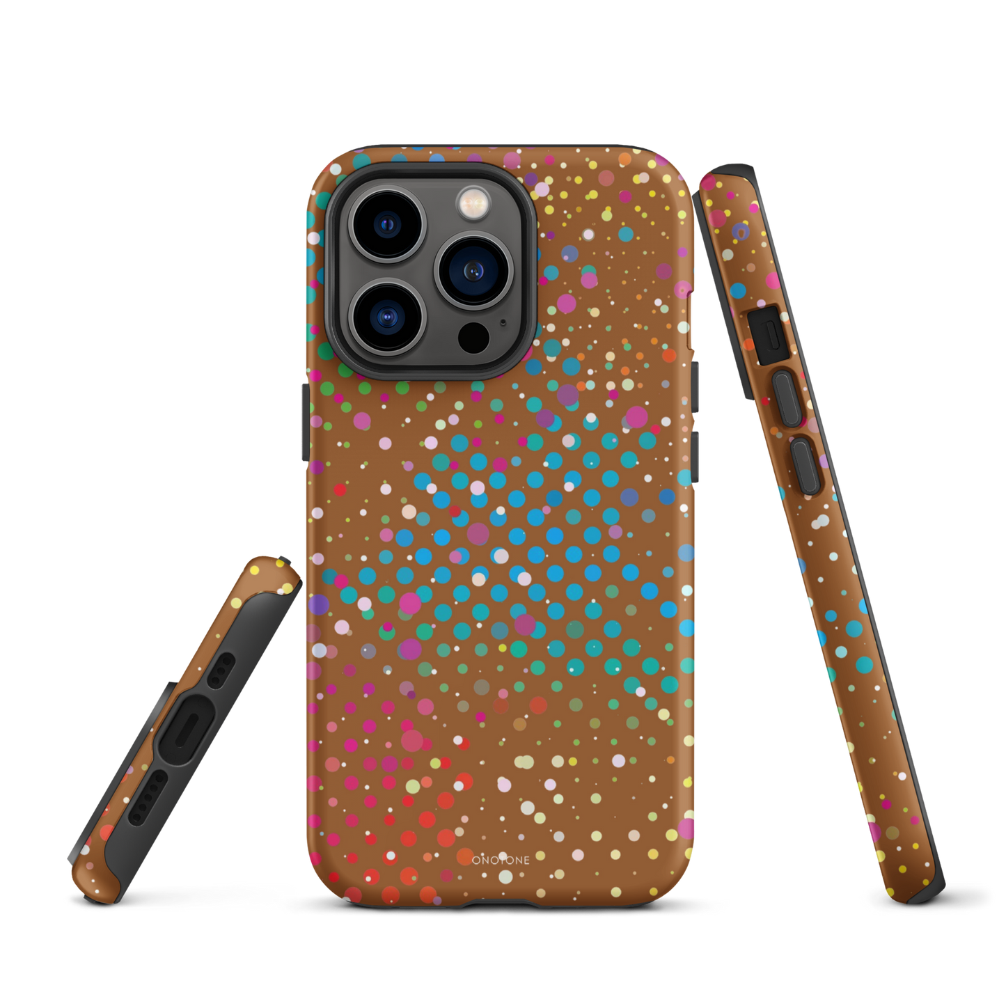 Cinnamon Brown Polka Dot iPhone 13 Pro Max Case