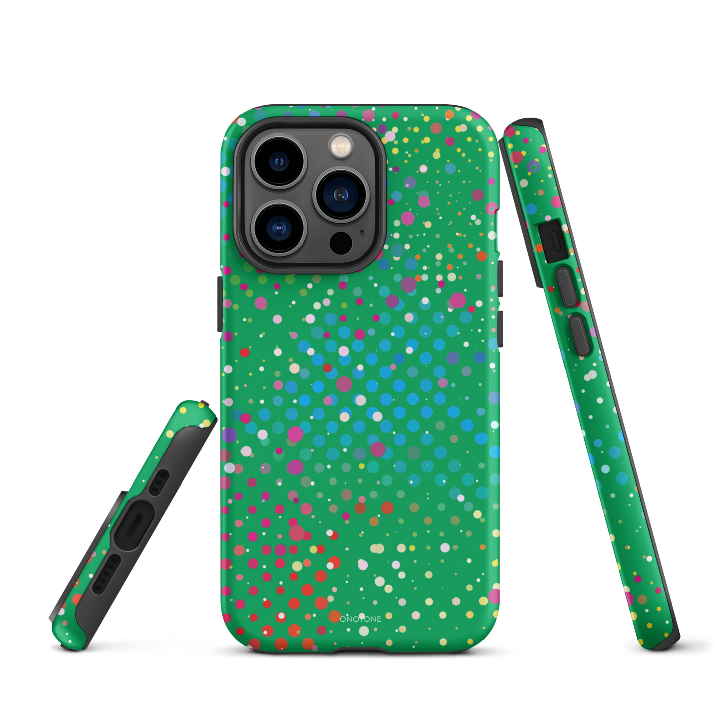 Shamrock Green Polka Dot iPhone 13 Pro Max Case