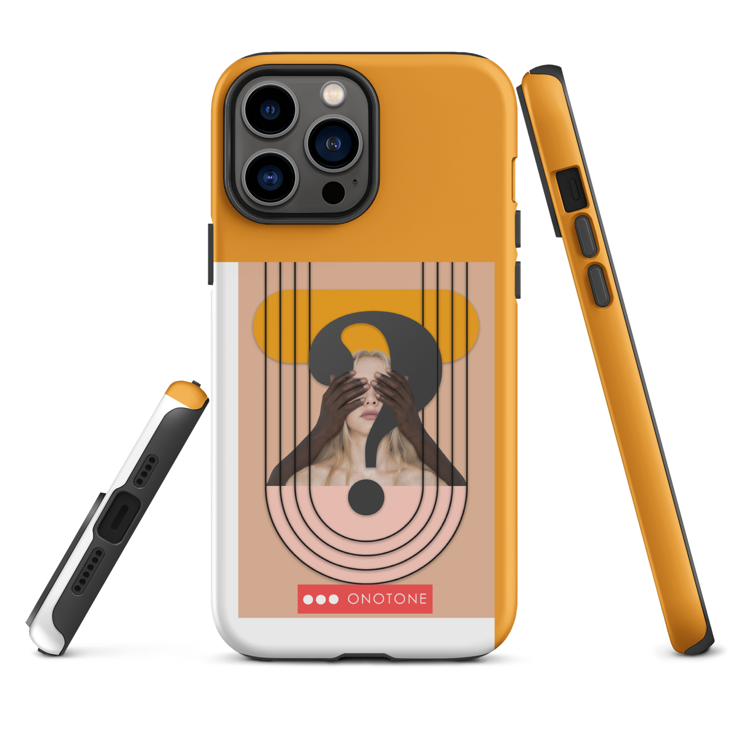 Dual Layer green modern iPhone® Case