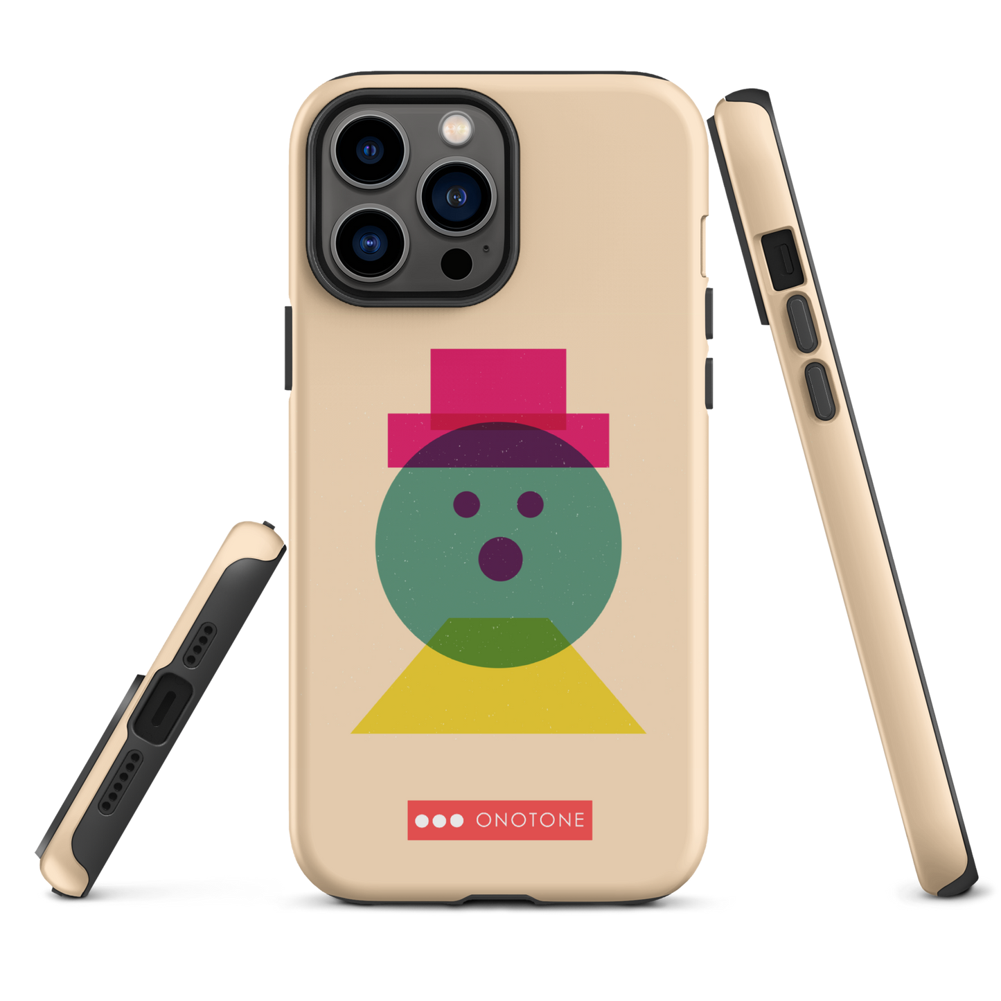 Dual Layer beige modern iPhone® Case