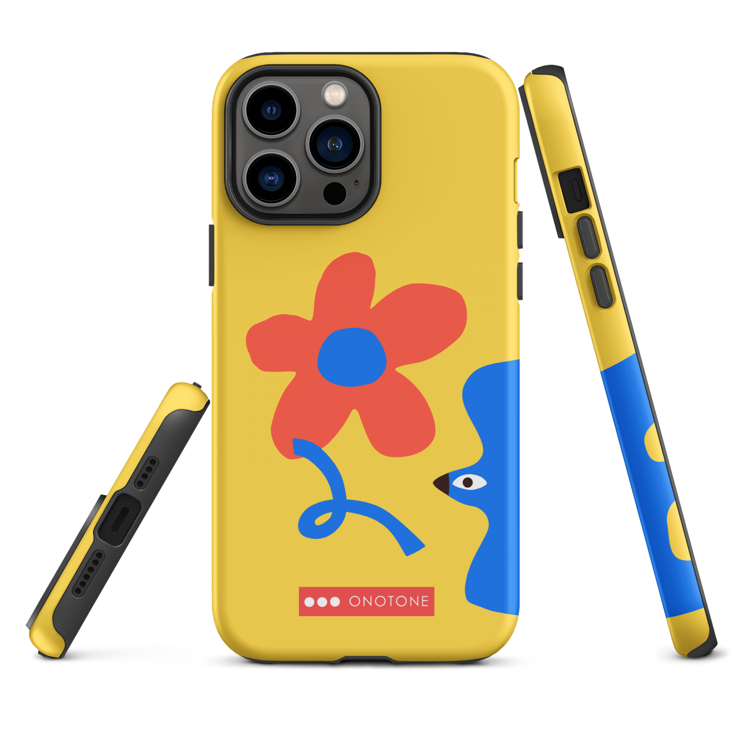 Dual Layer yellow modern iPhone® Case