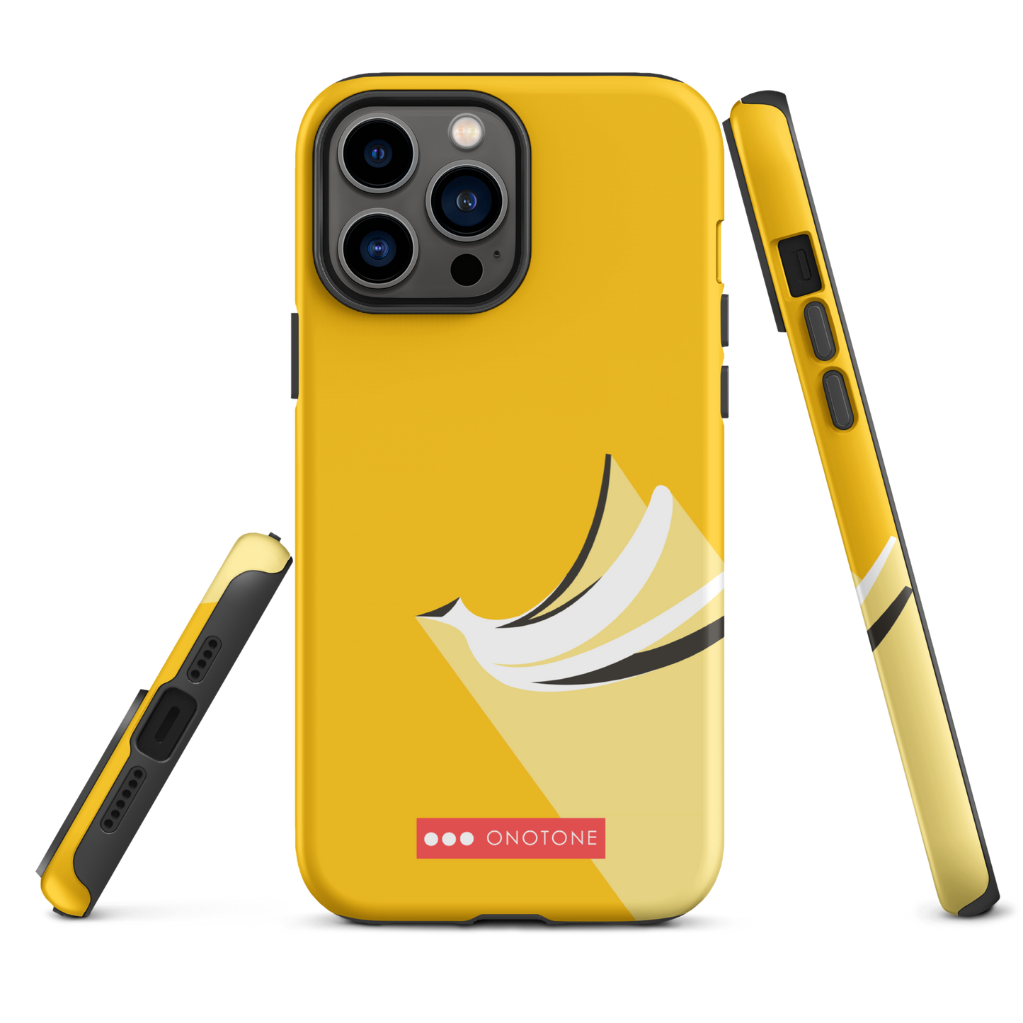 Dual Layer yellow modern iPhone® Case