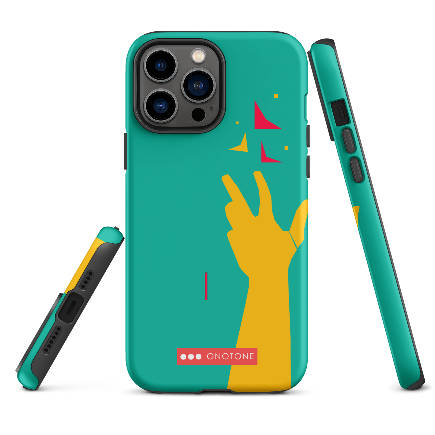 Dual Layer green modern iPhone® Case