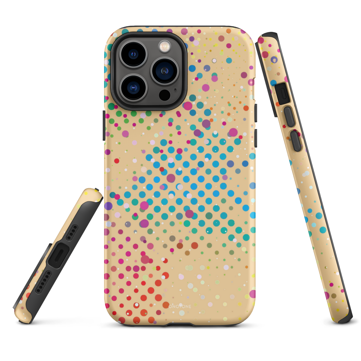 Beige Polka Dot iPhone 14 Case