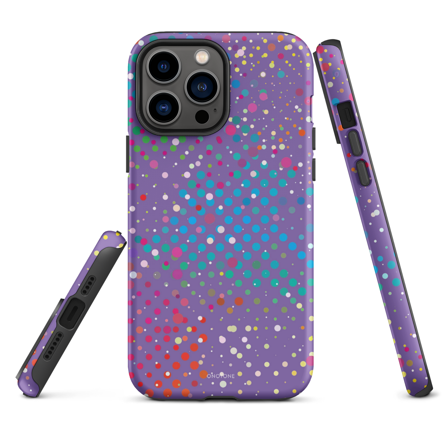 Purple Polka Dot iPhone 14 Case