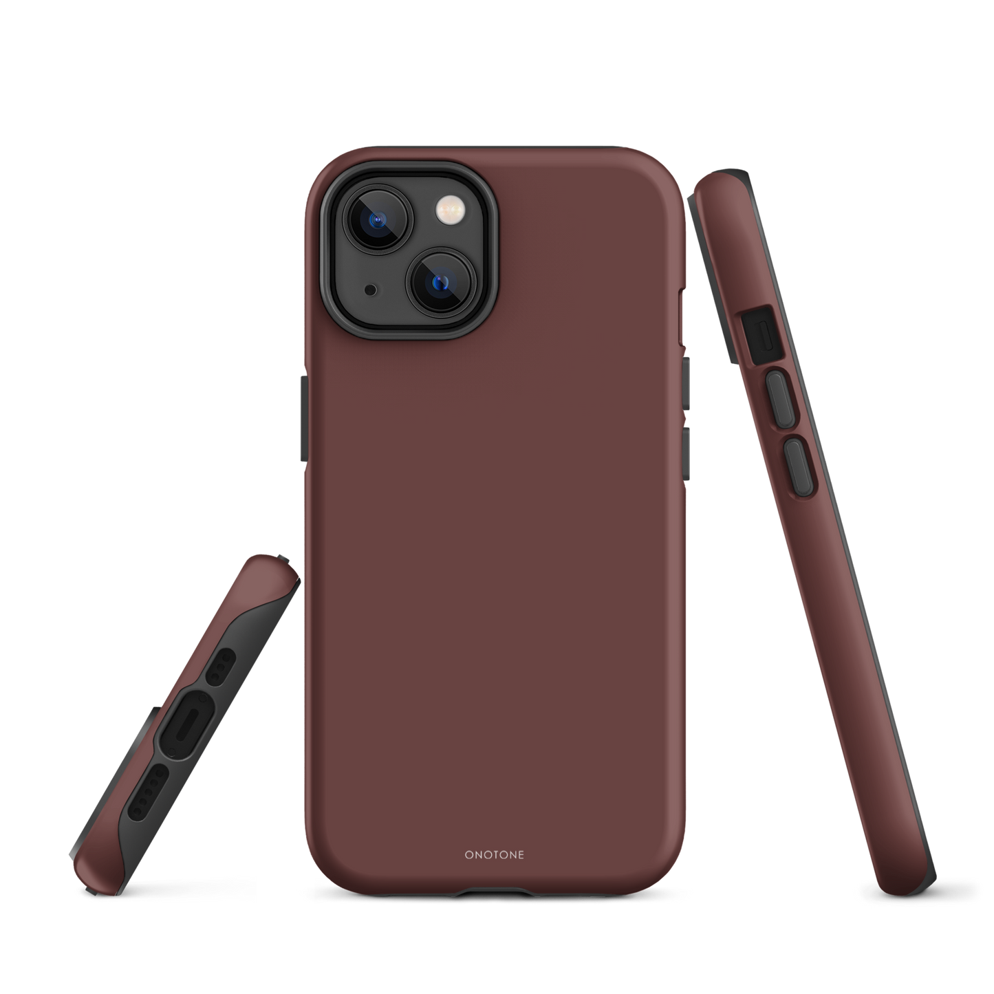 DARK BROWN MINIMALIST IPHONE® CASE - PANTONE® HOT CHOCOLATE