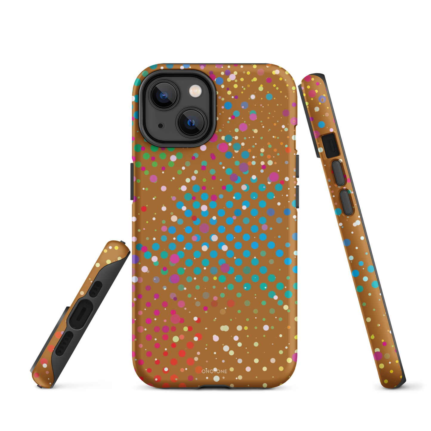 Baked Bean Brown Polka Dot iPhone 14 Plus Case