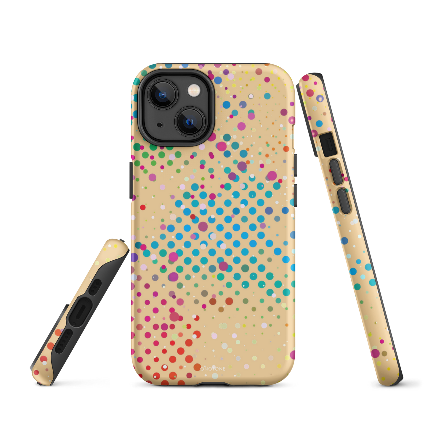 Beige Polka Dot iPhone 14 Plus Case