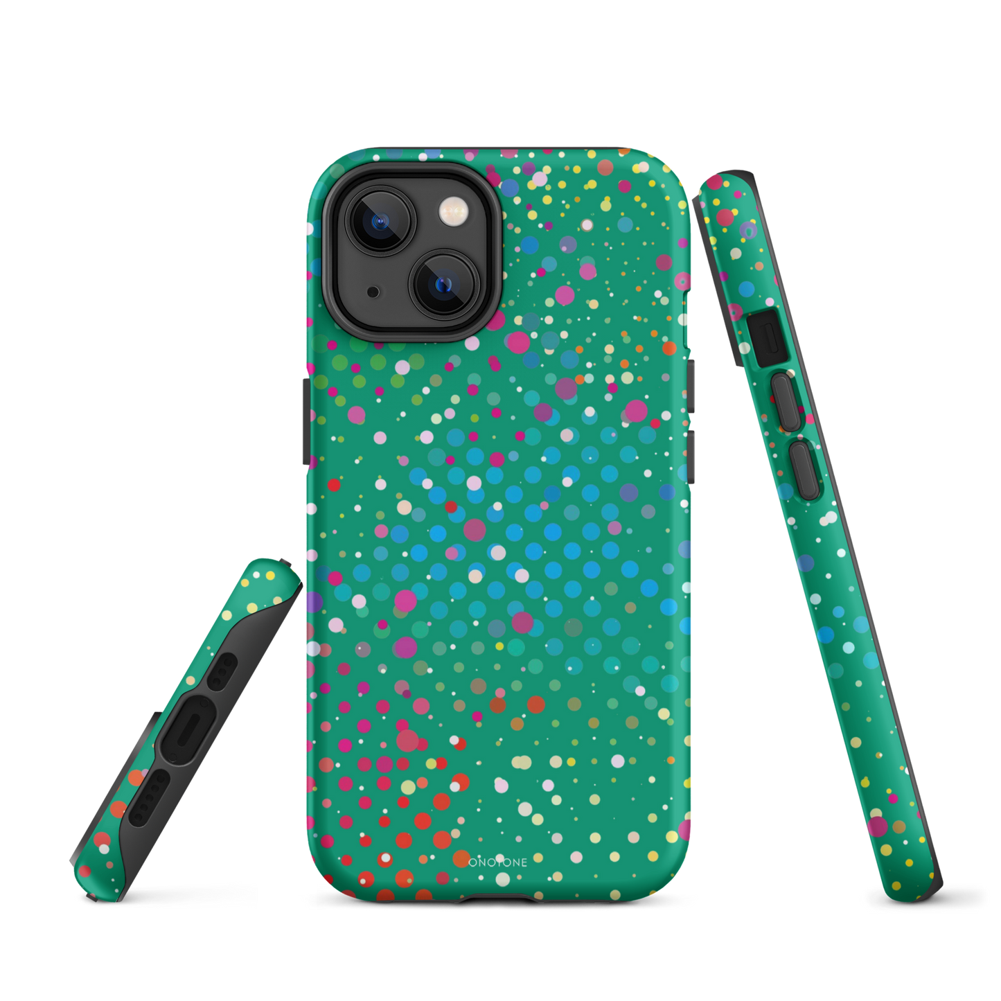 Spanish Green Polka Dot iPhone 14 Plus Case