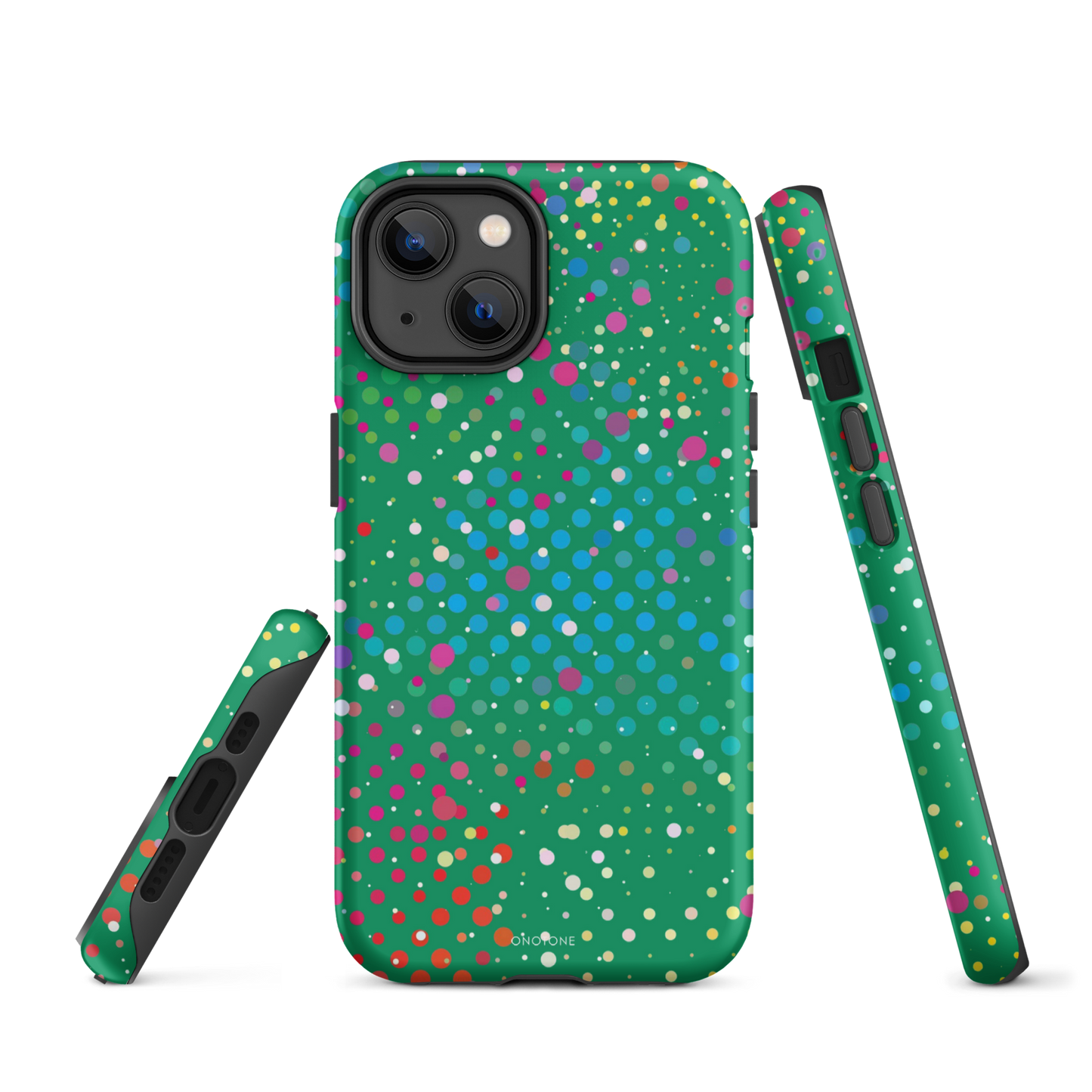Irish Green Polka Dot iPhone 14 Plus Case