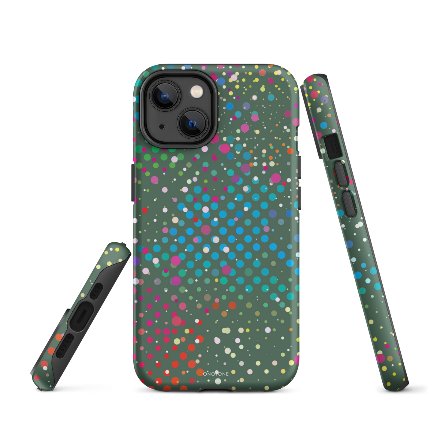 Evergreen Polka Dot iPhone 14 Plus Case