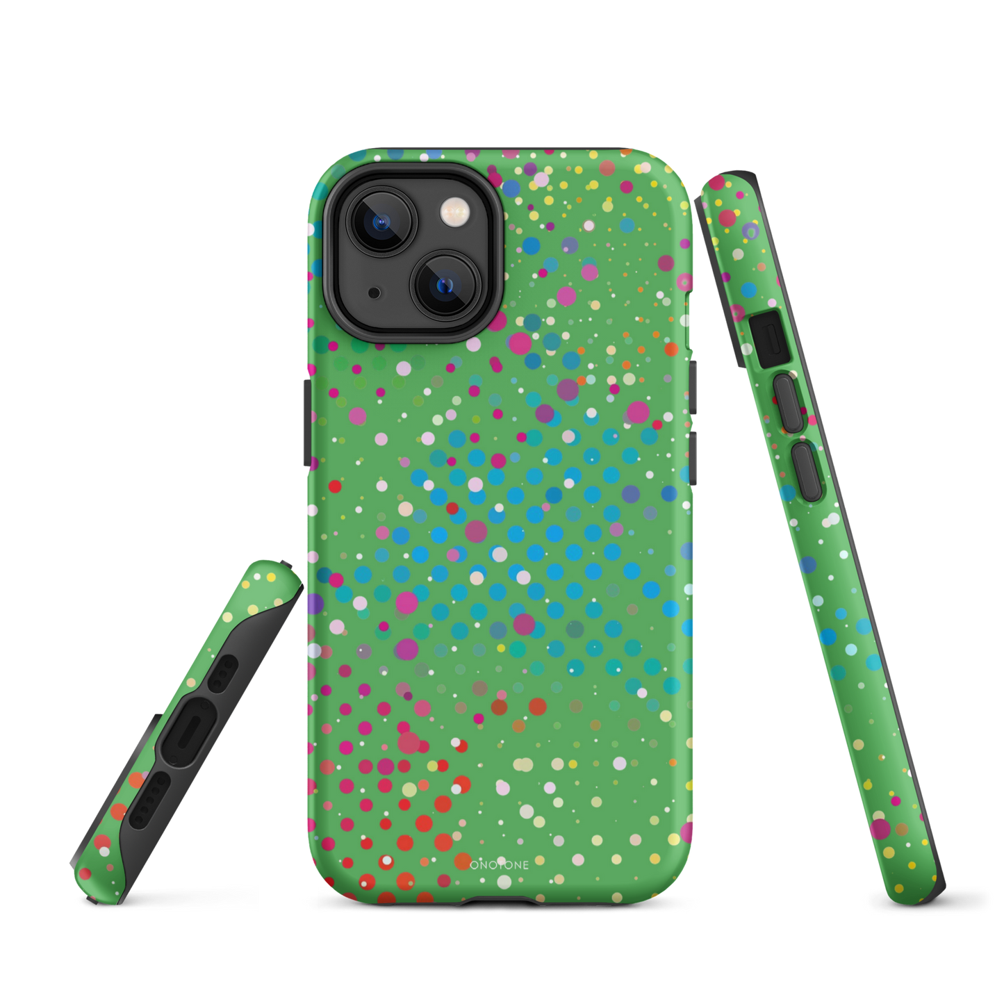 Leafy Green Polka Dot iPhone 14 Plus Case