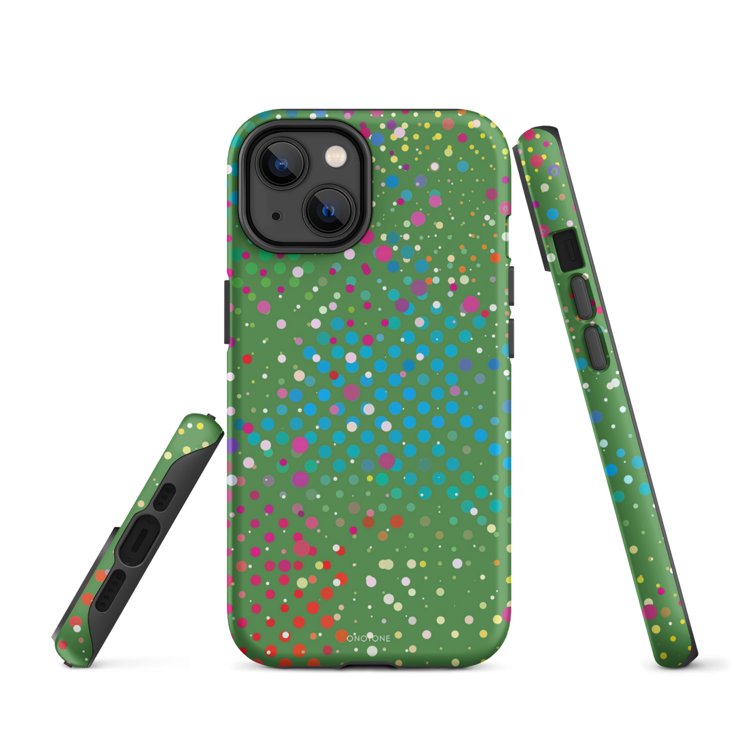 Grass Green Polka Dot iPhone 14 Plus Case
