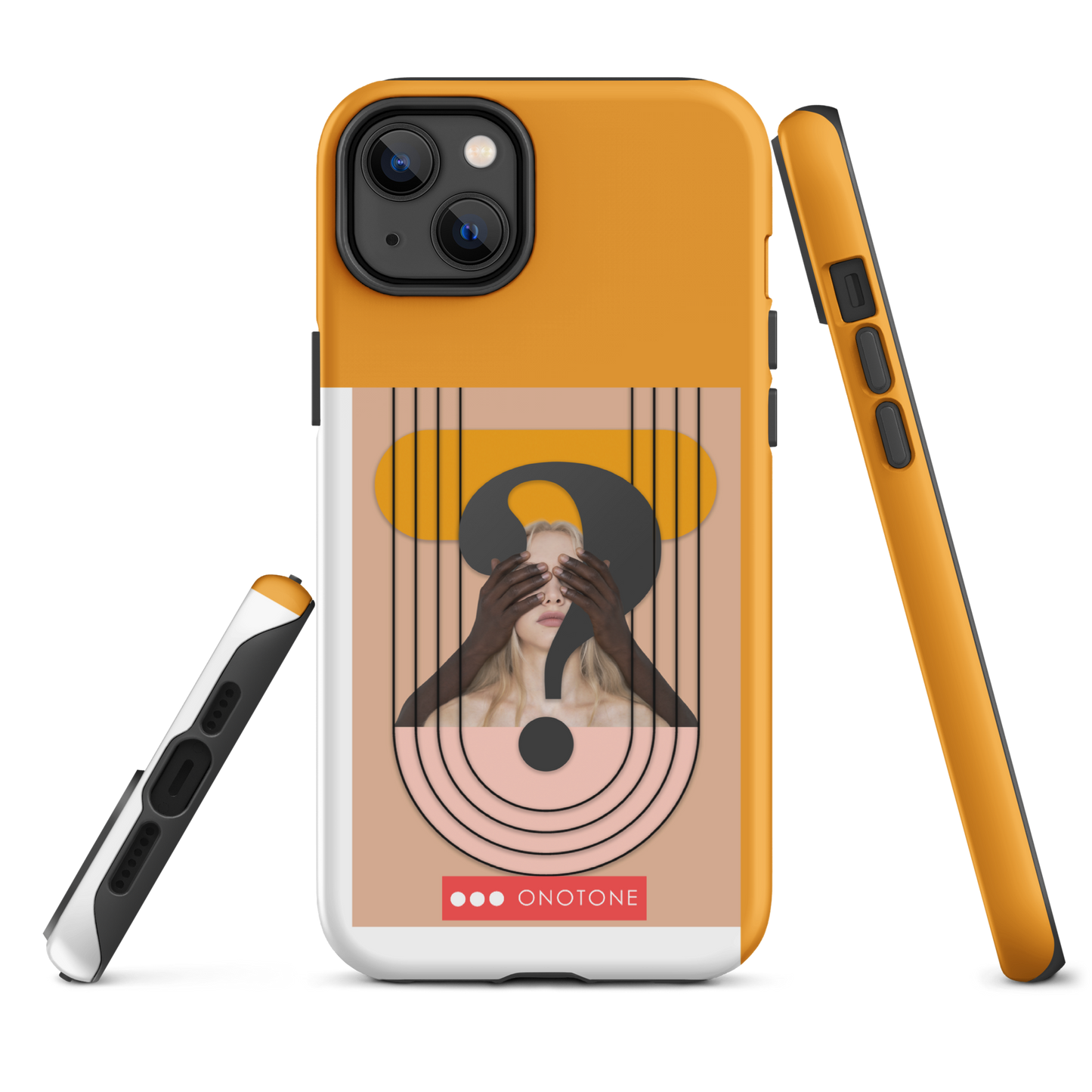Dual Layer green modern iPhone® Case