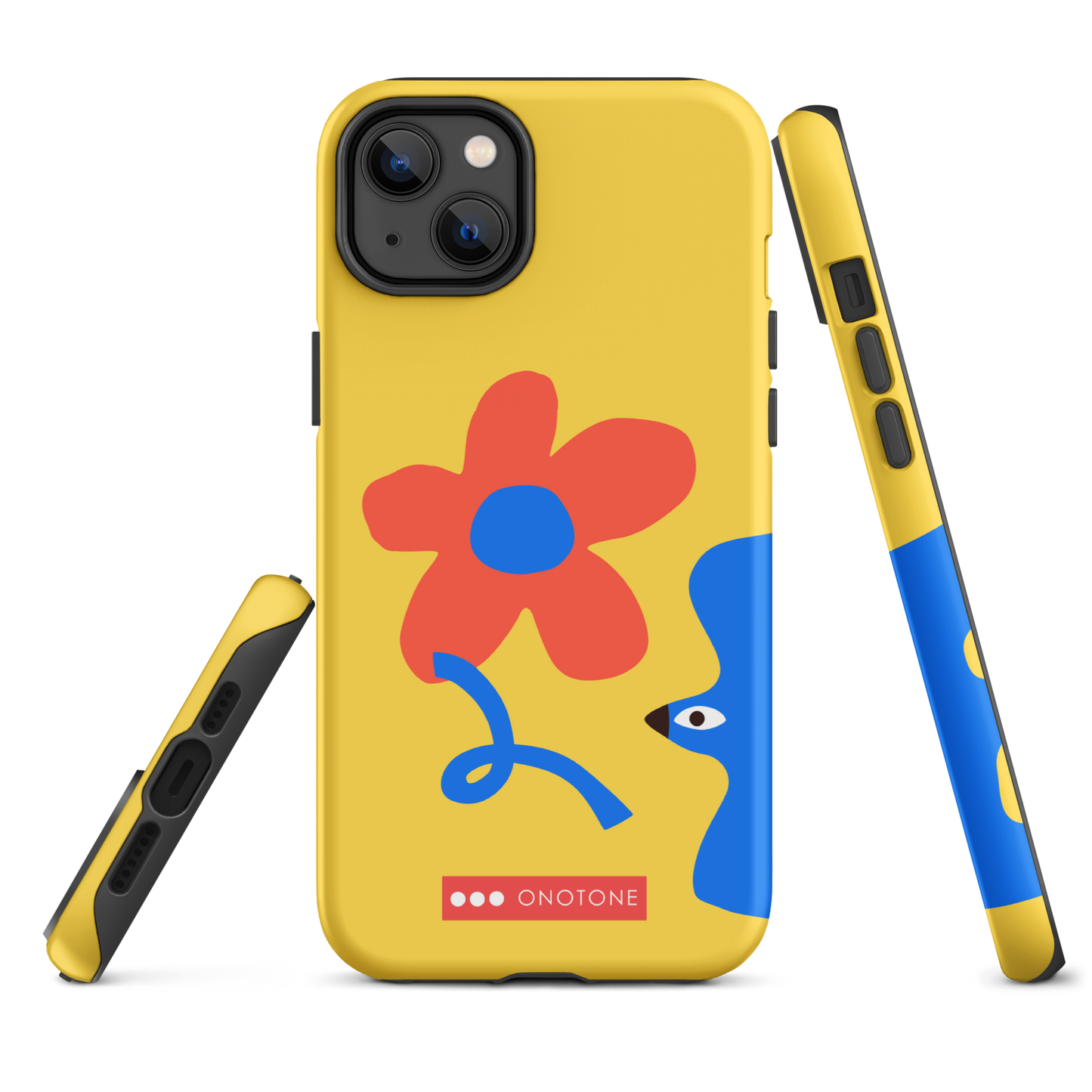 Dual Layer yellow modern iPhone® Case