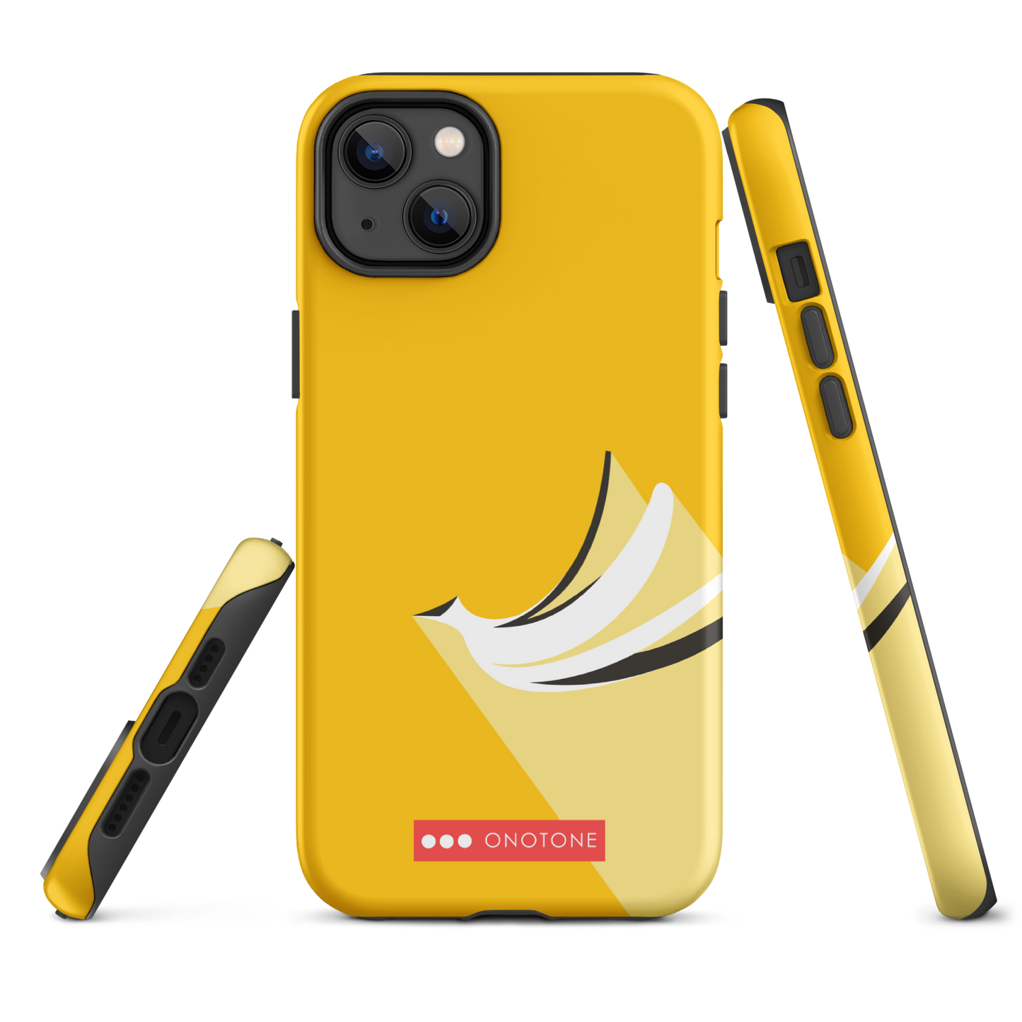 Dual Layer yellow modern iPhone® Case