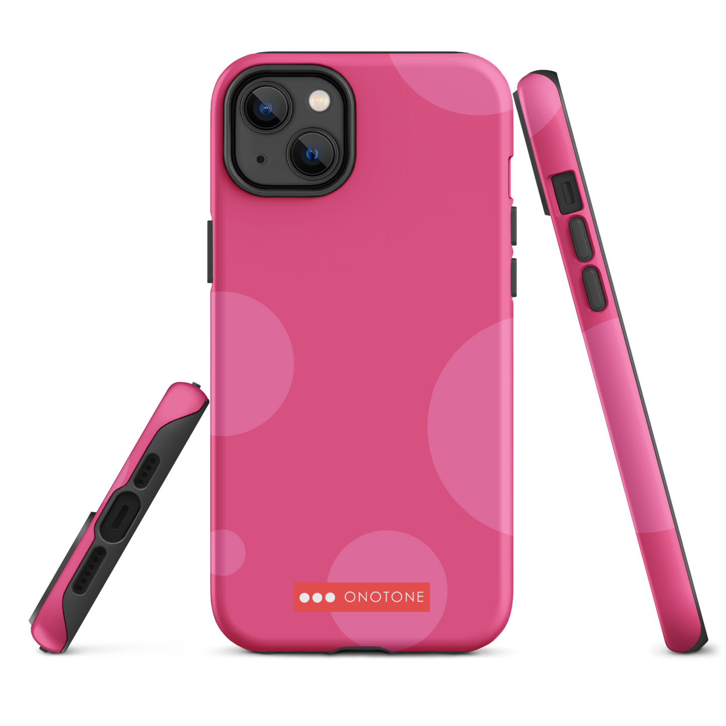 Dual Layer pink modern iPhone® Case