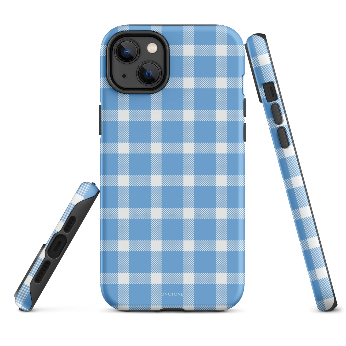 Light Blue Plaid iPhone Case – Durable, Stylish & Shockproof Protection - Durable, Stylish, Reliable Protection (BP-284)