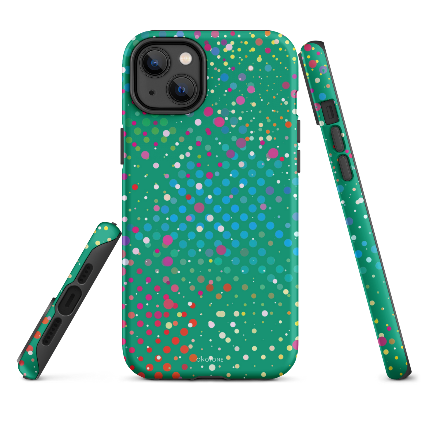 Spanish Green Polka Dot iPhone 14 Pro Case