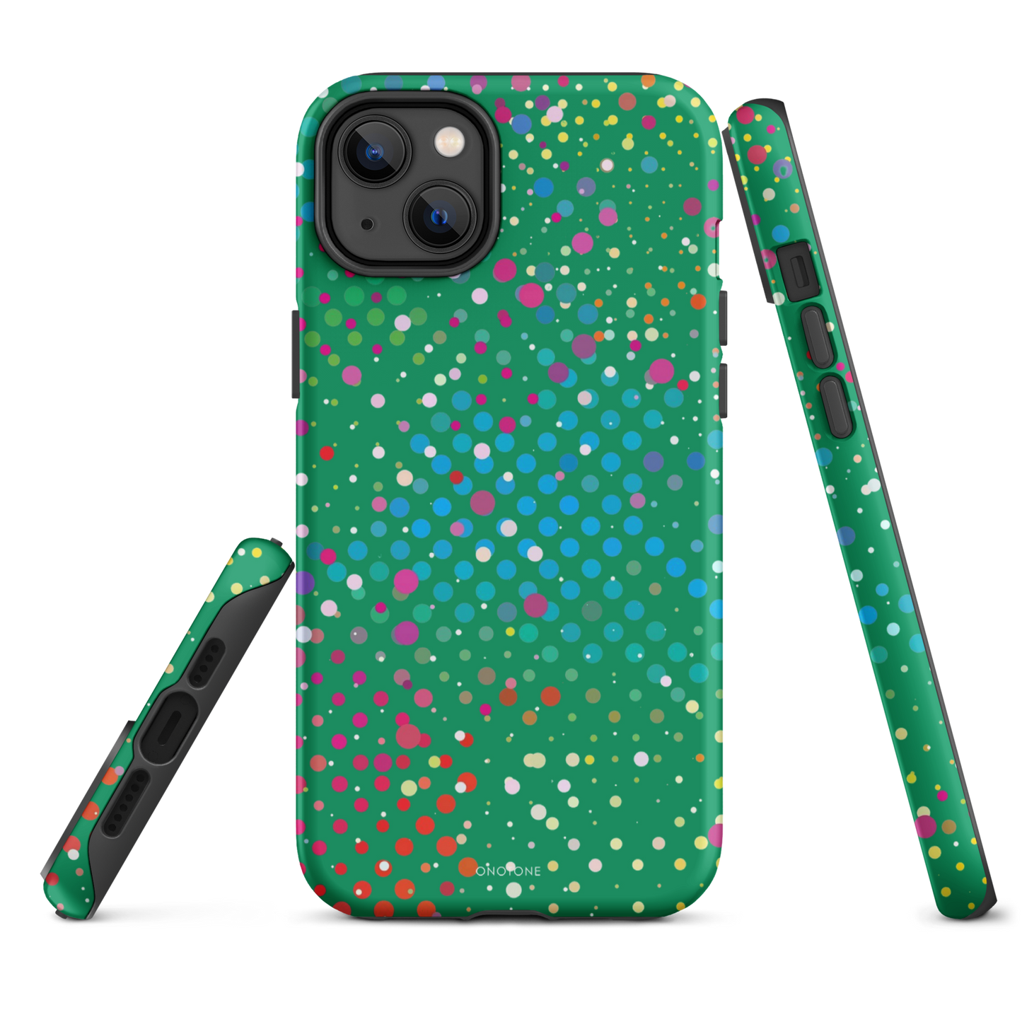 Irish Green Polka Dot iPhone 14 Pro Case