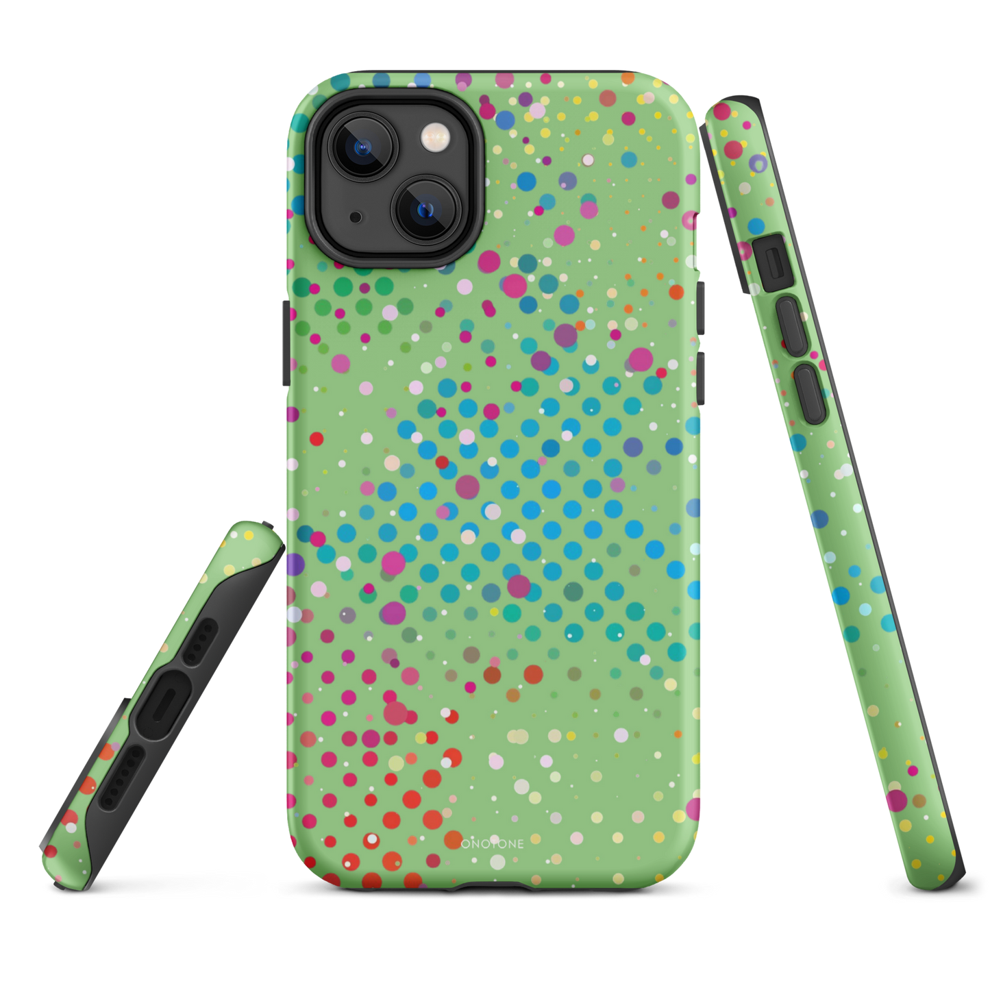 Granny Smith Apple Polka Dot iPhone 14 Pro Case