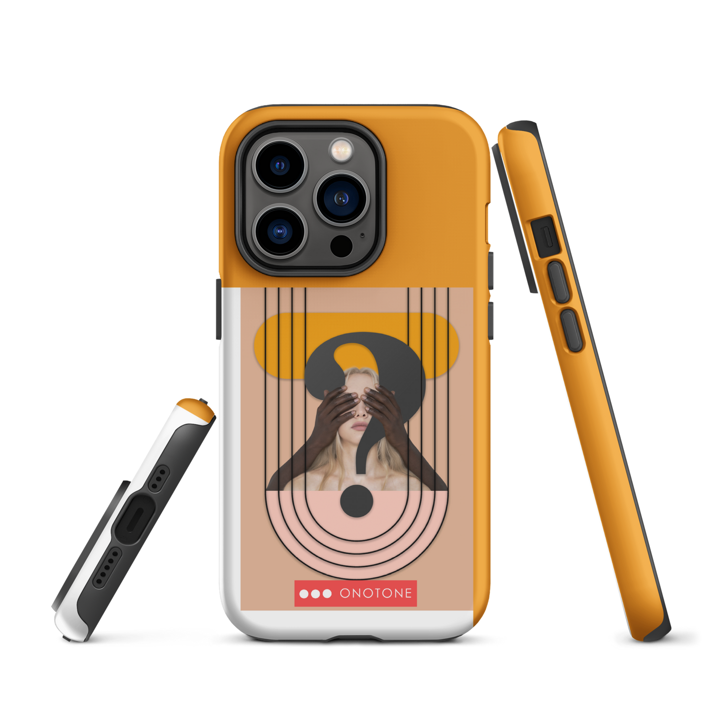 Dual Layer green modern iPhone® Case