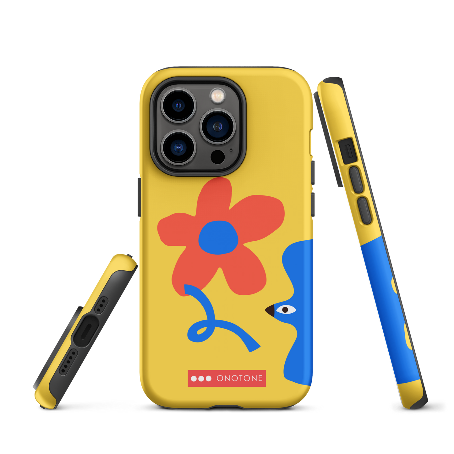 Dual Layer yellow modern iPhone® Case