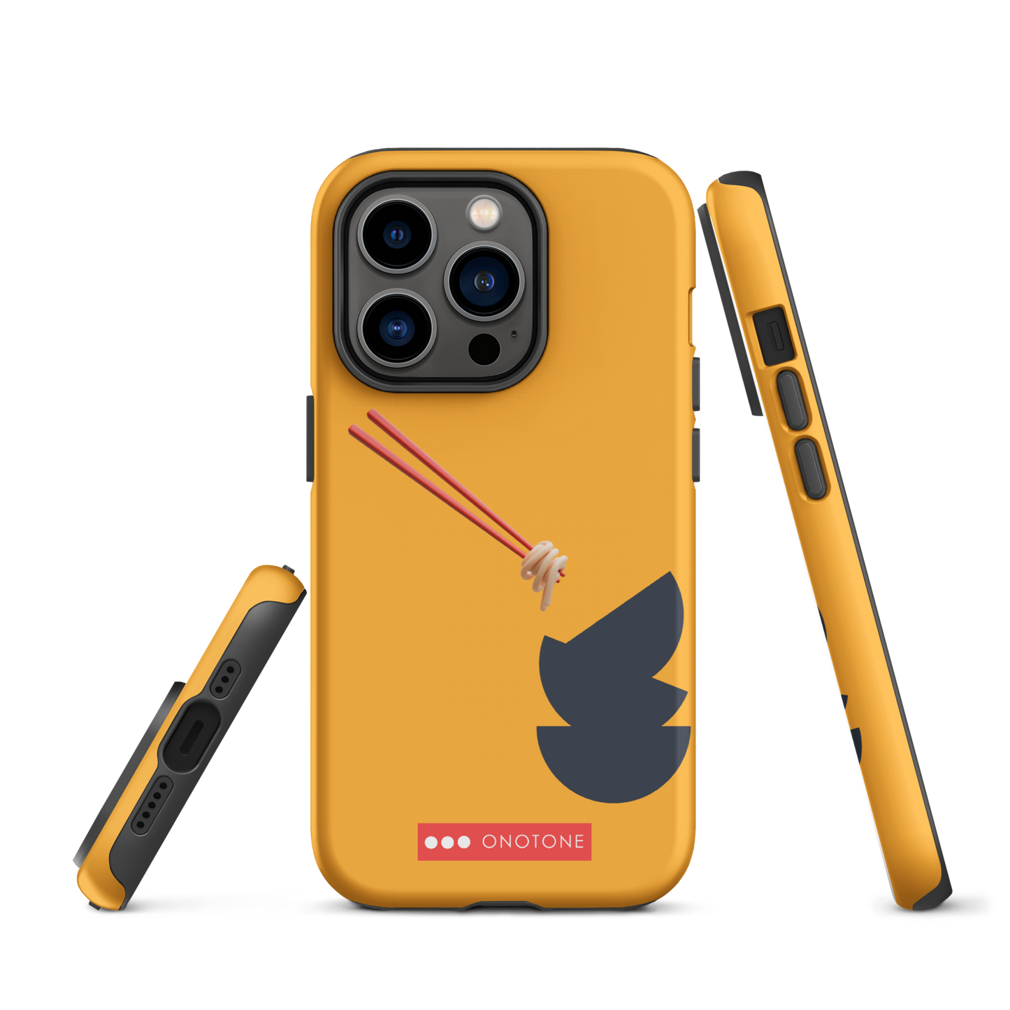 Dual Layer yellow modern iPhone® Case