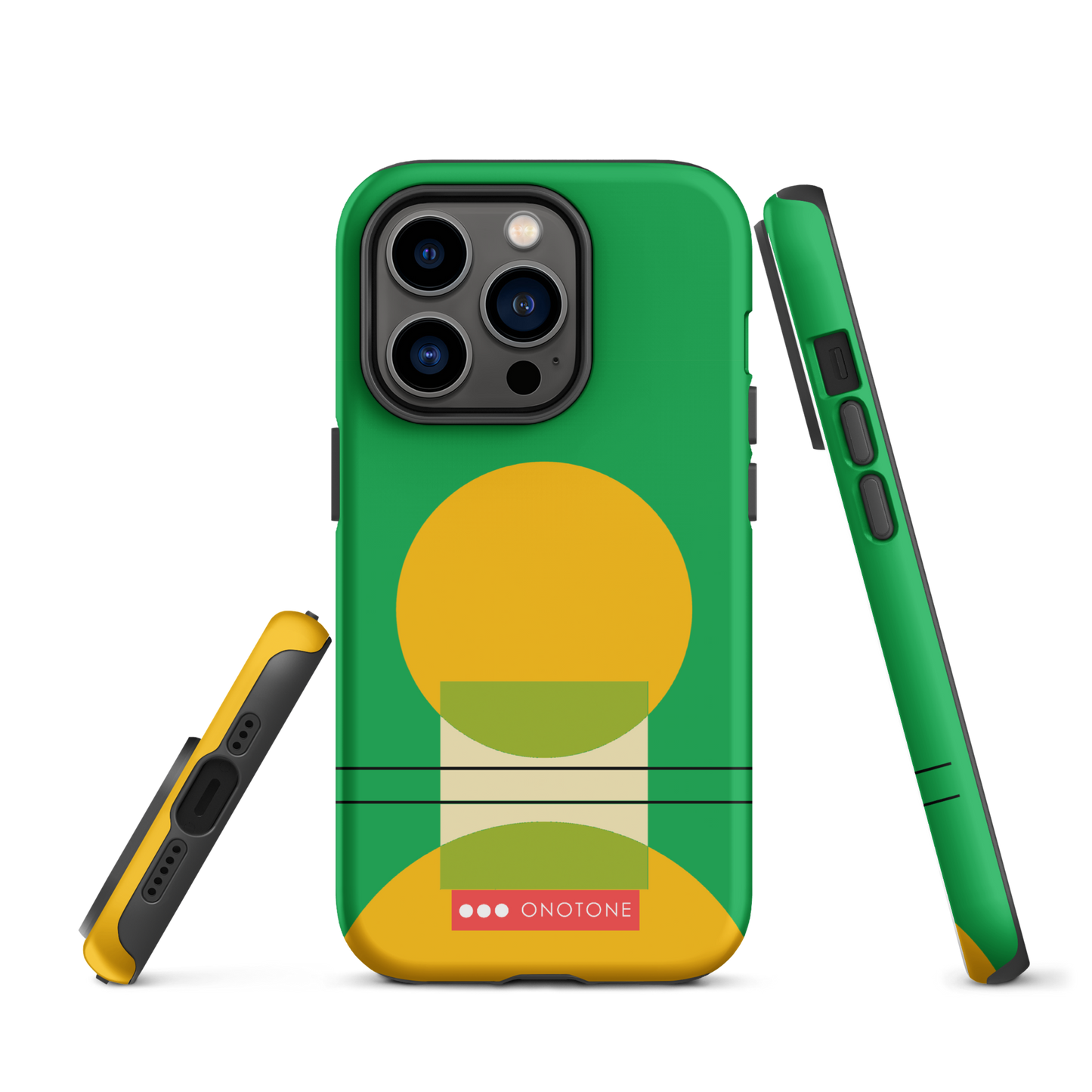 Dual Layer green modern iPhone® Case