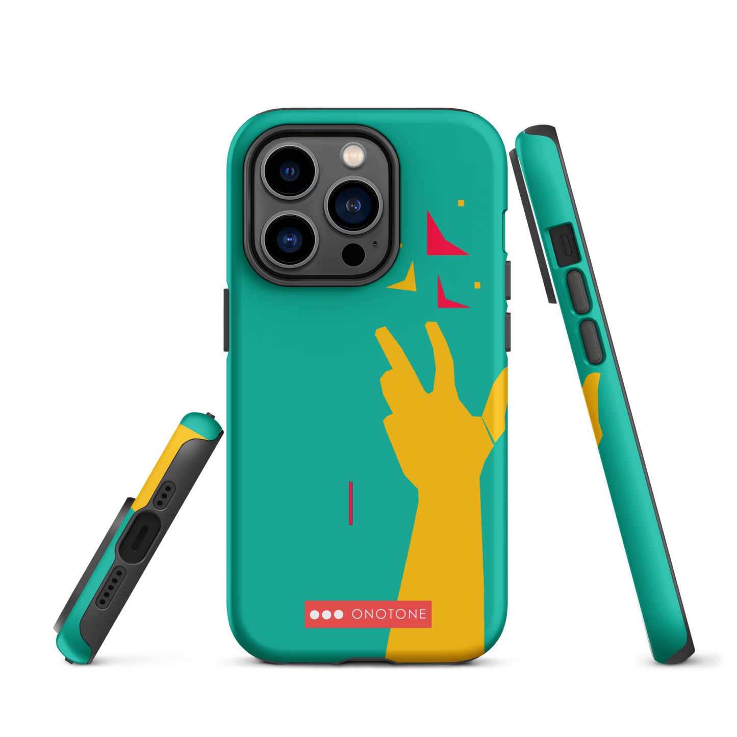 Dual Layer green modern iPhone® Case