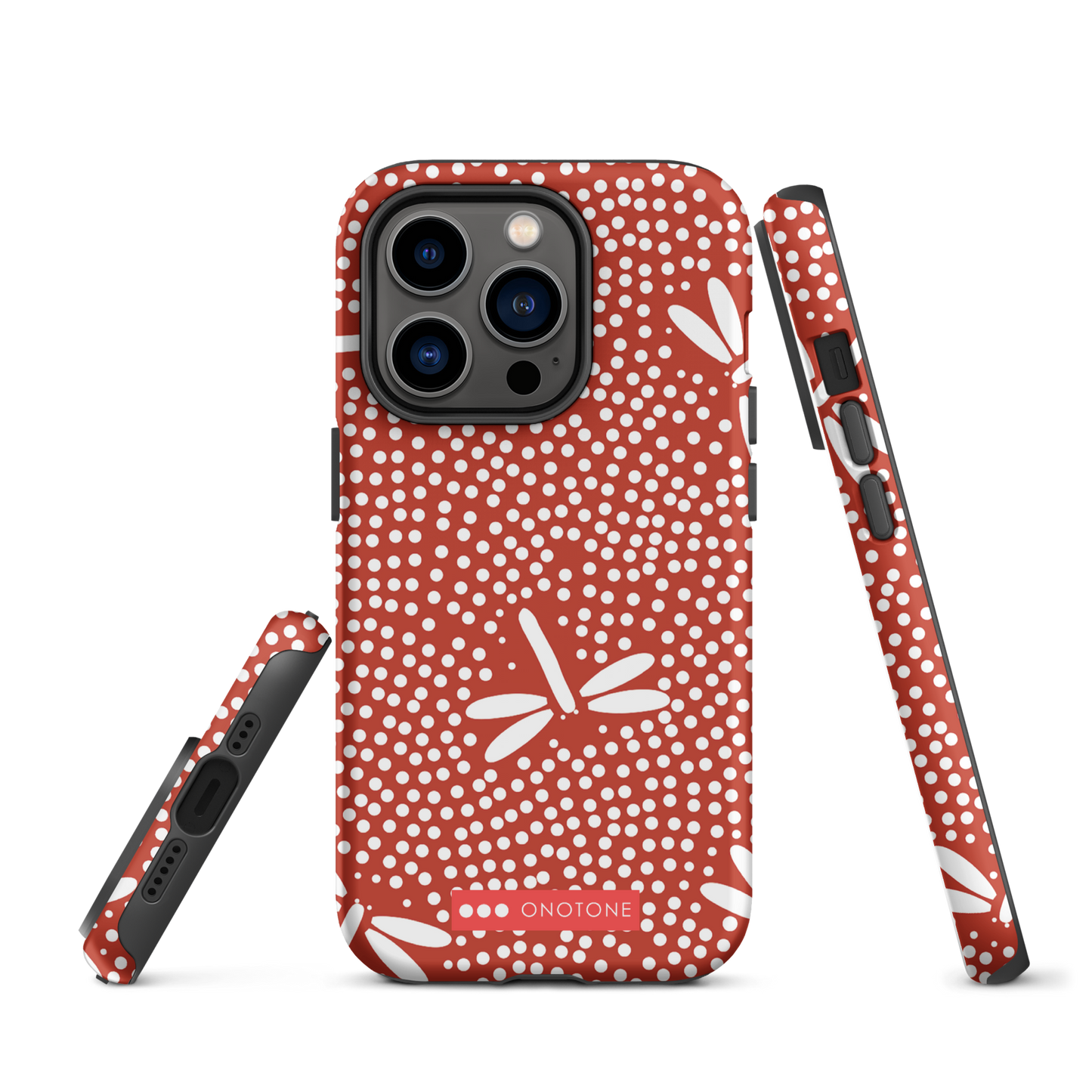 Japanese design indigo iPhone® Case with dotted patterns