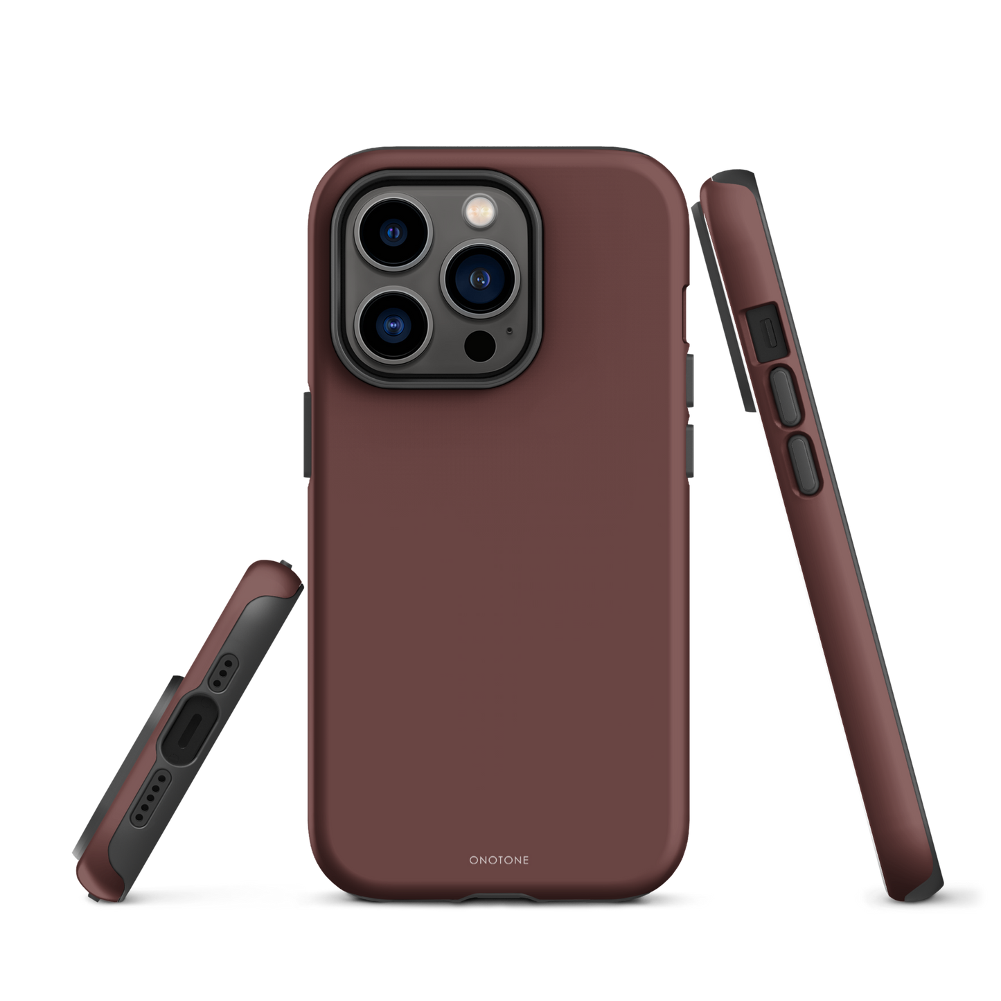 DARK BROWN MINIMALIST IPHONE® CASE - PANTONE® HOT CHOCOLATE