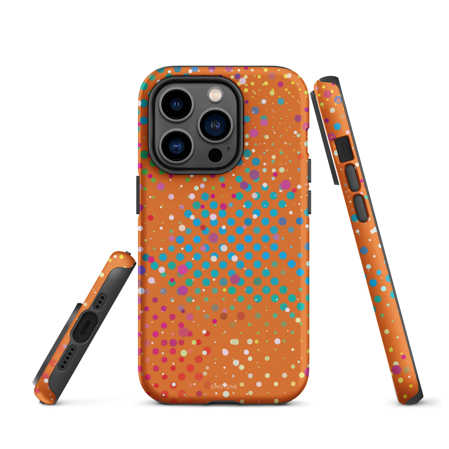 Clementine Orange Polka Dot iPhone 14 Pro Max Case