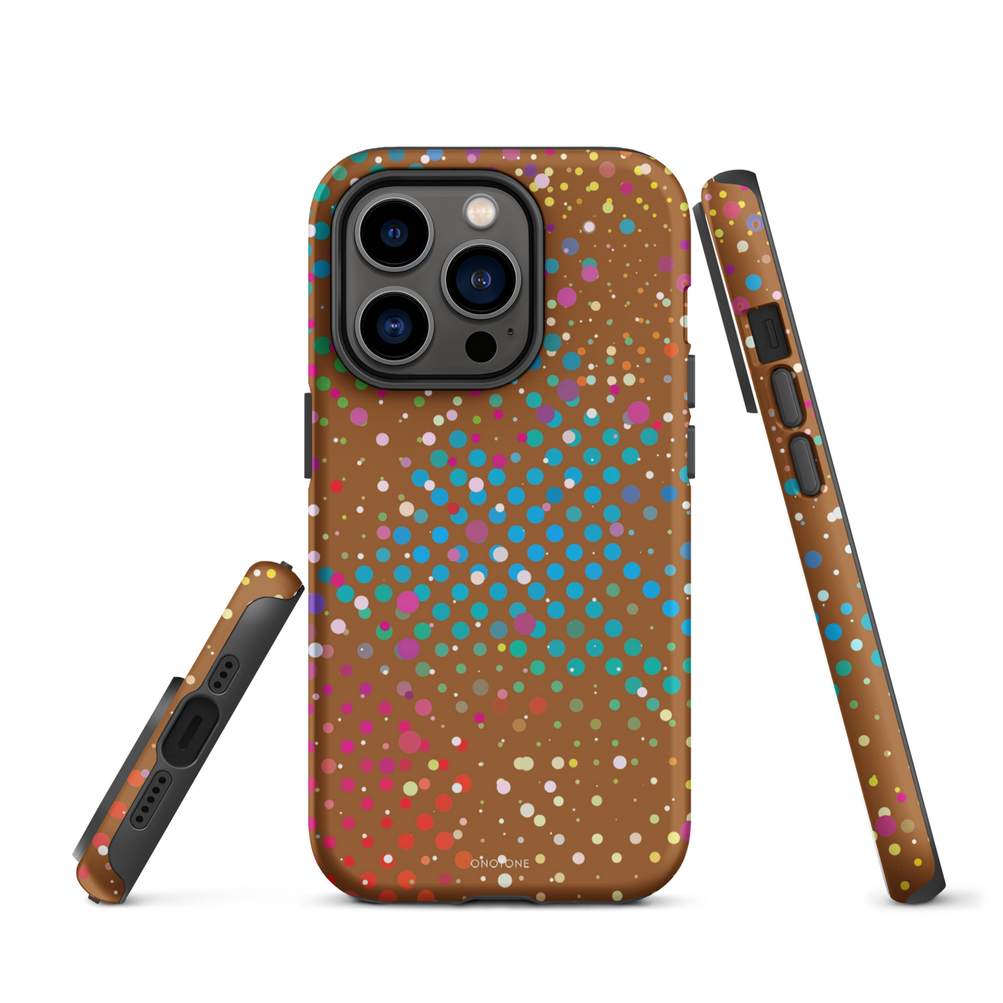 Cinnamon Brown Polka Dot iPhone 14 Pro Max Case