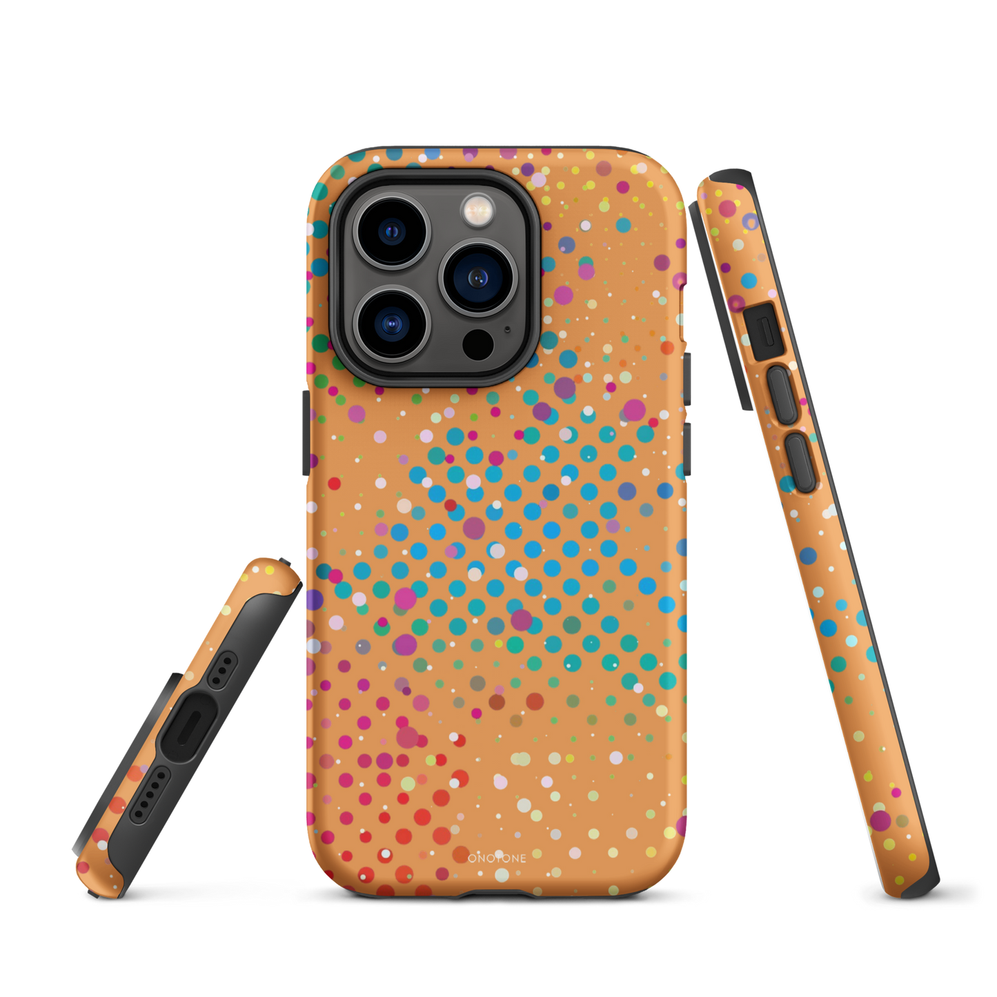 Autumn Orange Polka Dot iPhone 14 Pro Max Case