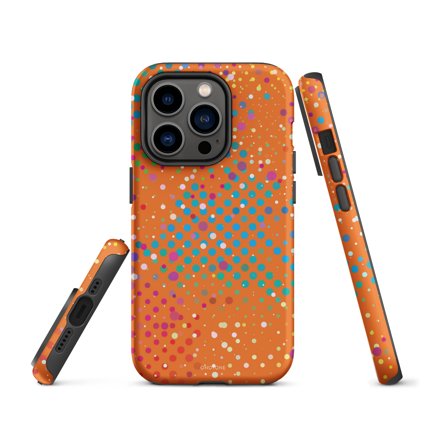 Epicurean Orange Polka Dot iPhone 14 Pro Max Case
