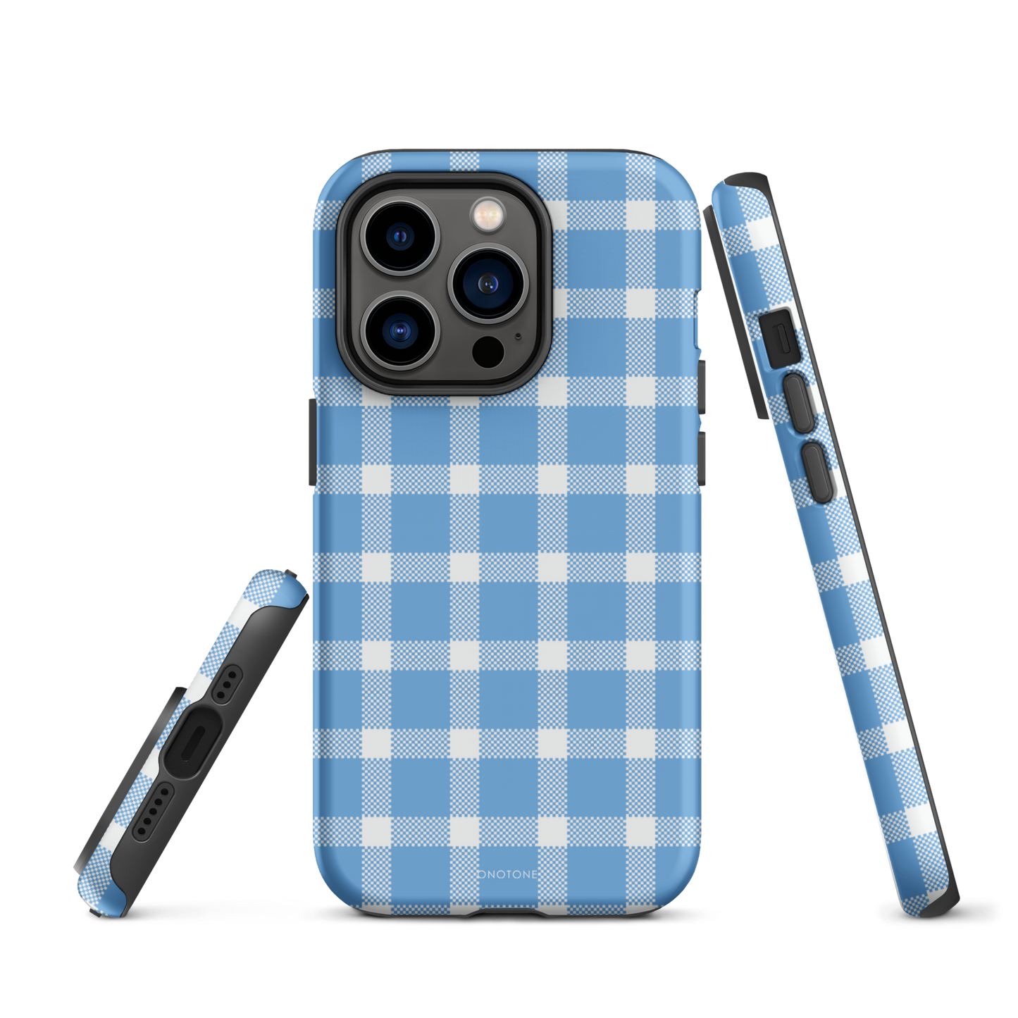 Light Blue Plaid iPhone Case – Durable, Stylish & Shockproof Protection - Durable, Stylish, Reliable Protection (BP-284)