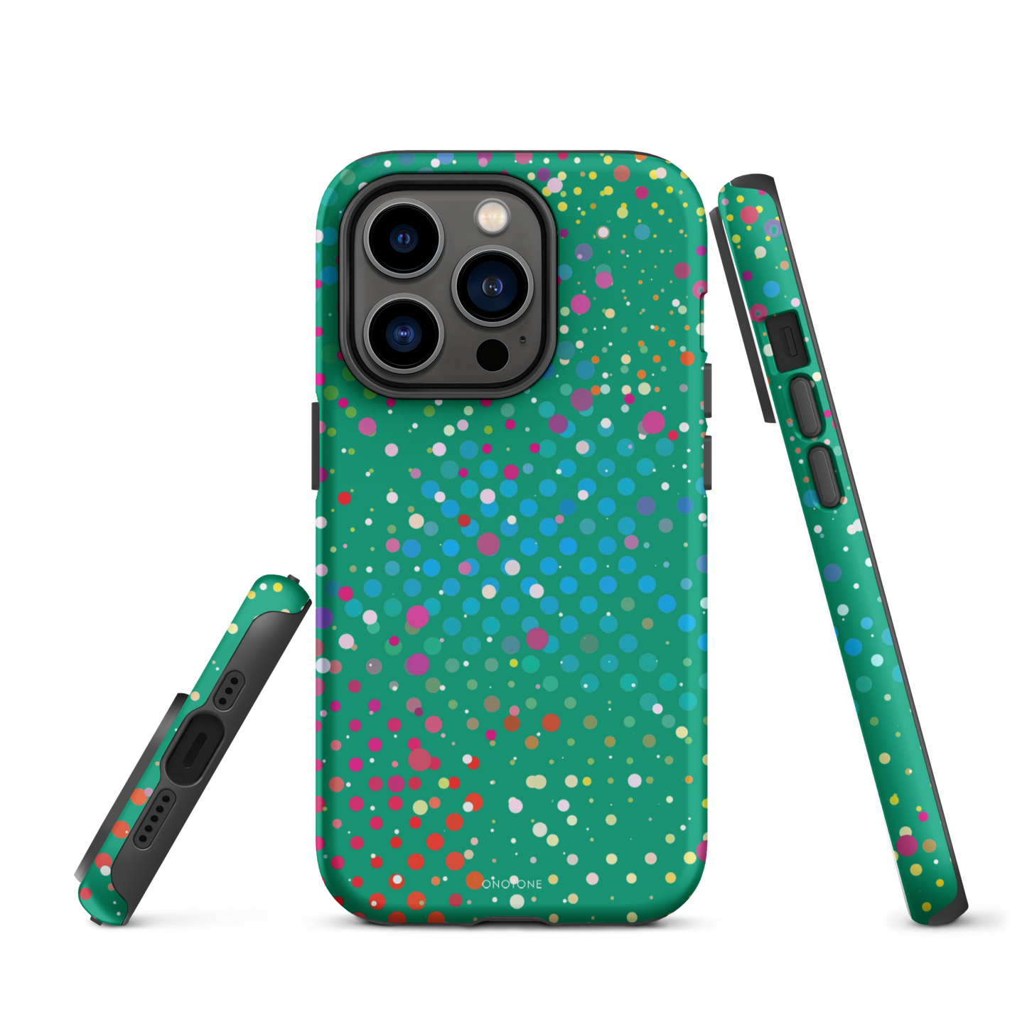 Spanish Green Polka Dot iPhone 14 Pro Max Case