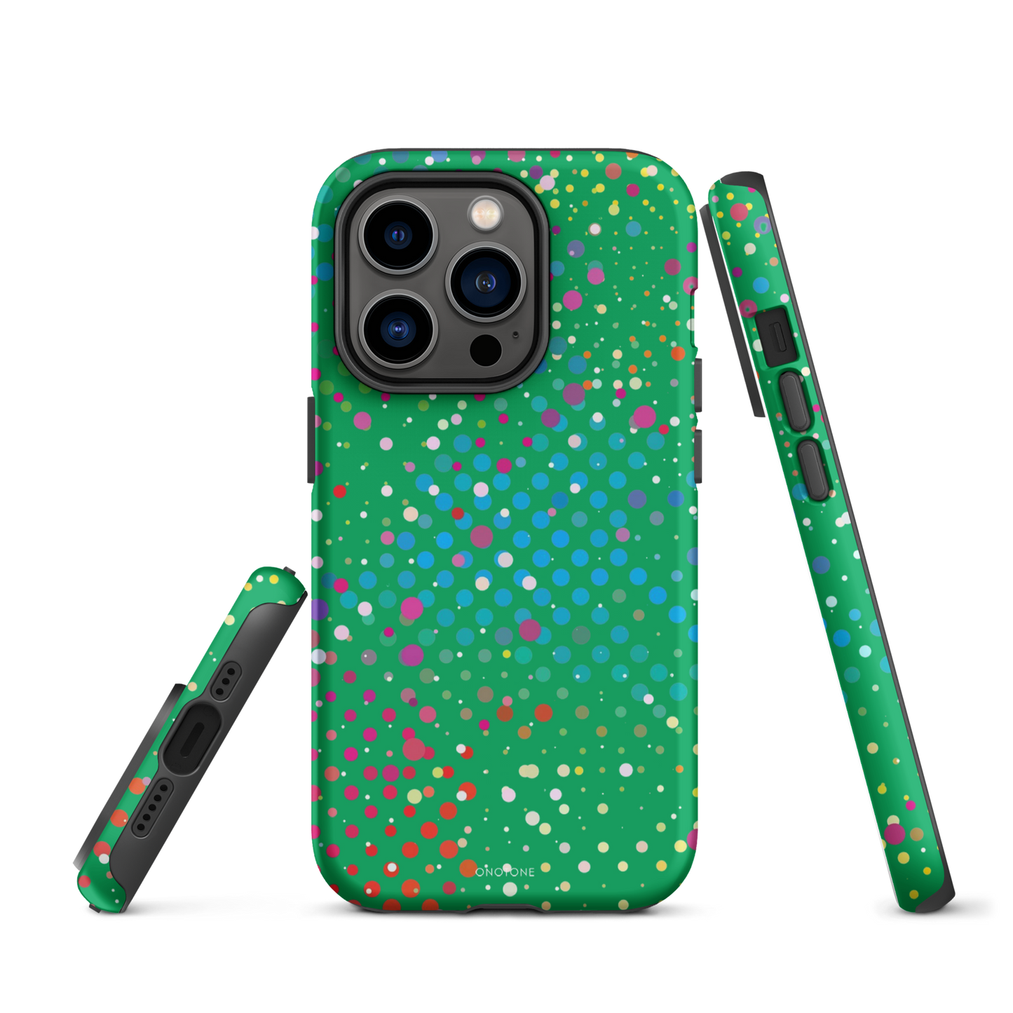 Shamrock Green Polka Dot iPhone 14 Pro Max Case