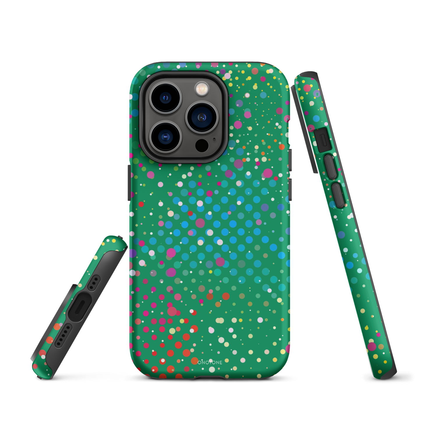 Irish Green Polka Dot iPhone 14 Pro Max Case