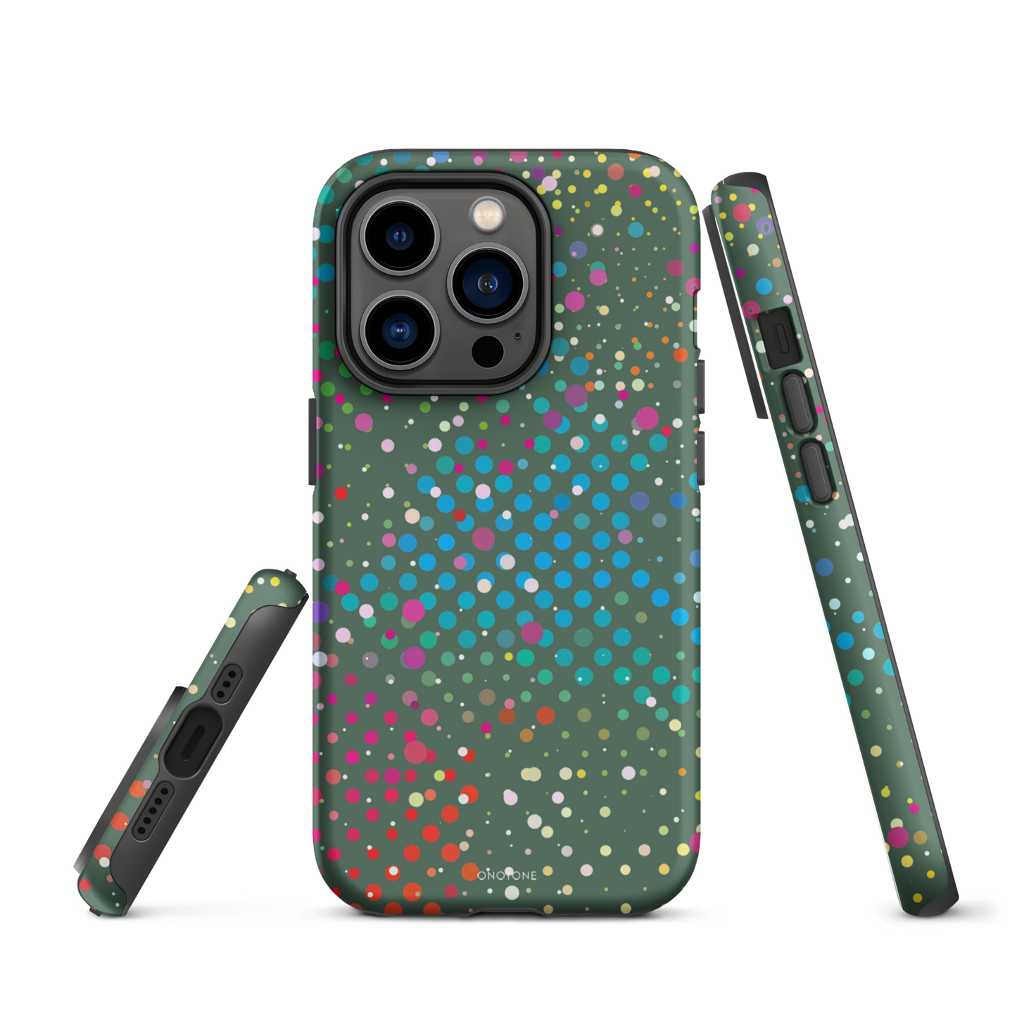 Evergreen Polka Dot iPhone 14 Pro Max Case