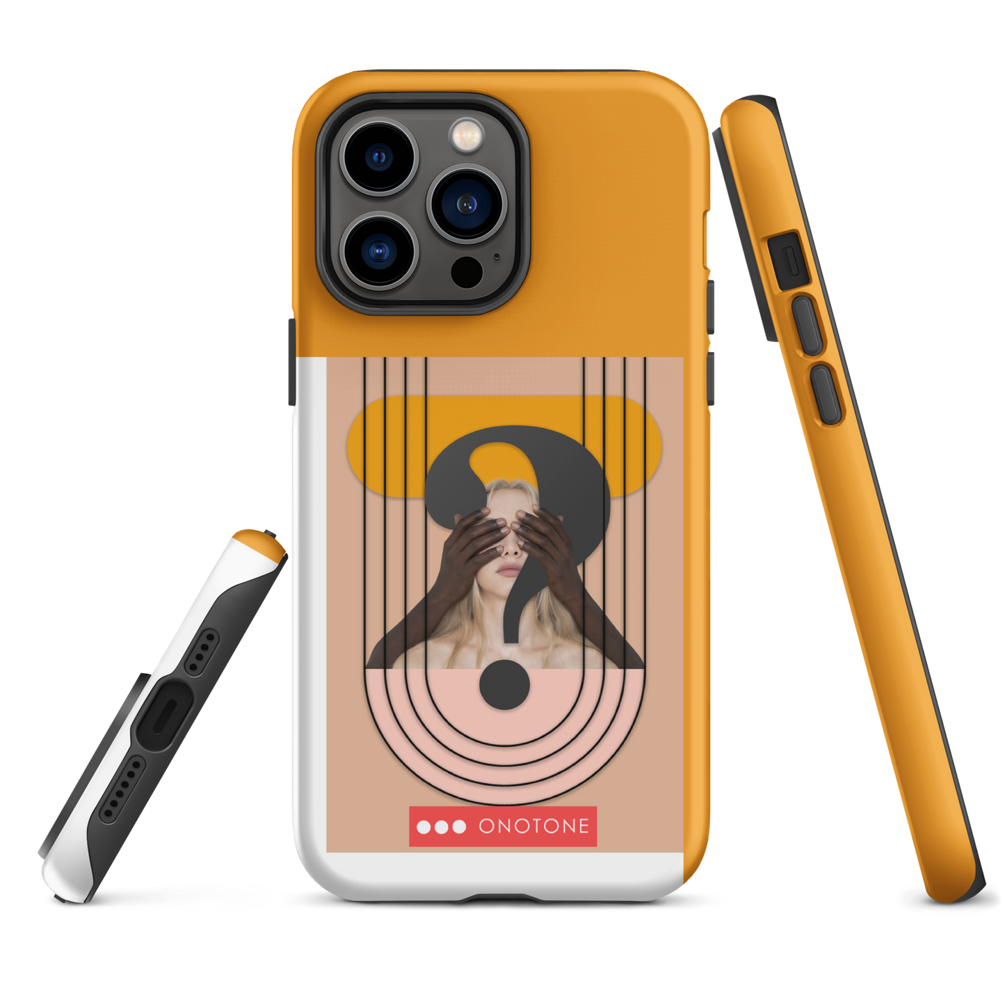 Dual Layer green modern iPhone® Case