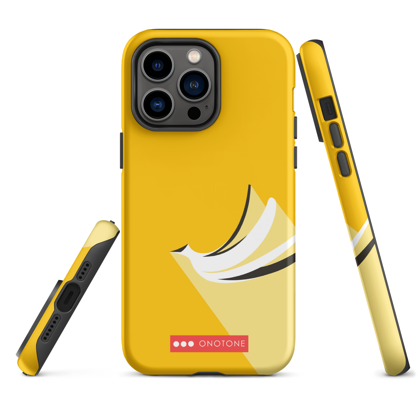 Dual Layer yellow modern iPhone® Case