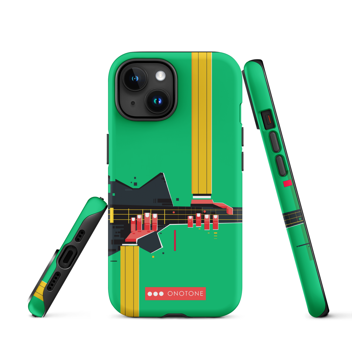 Dual Layer green modern iPhone® Case