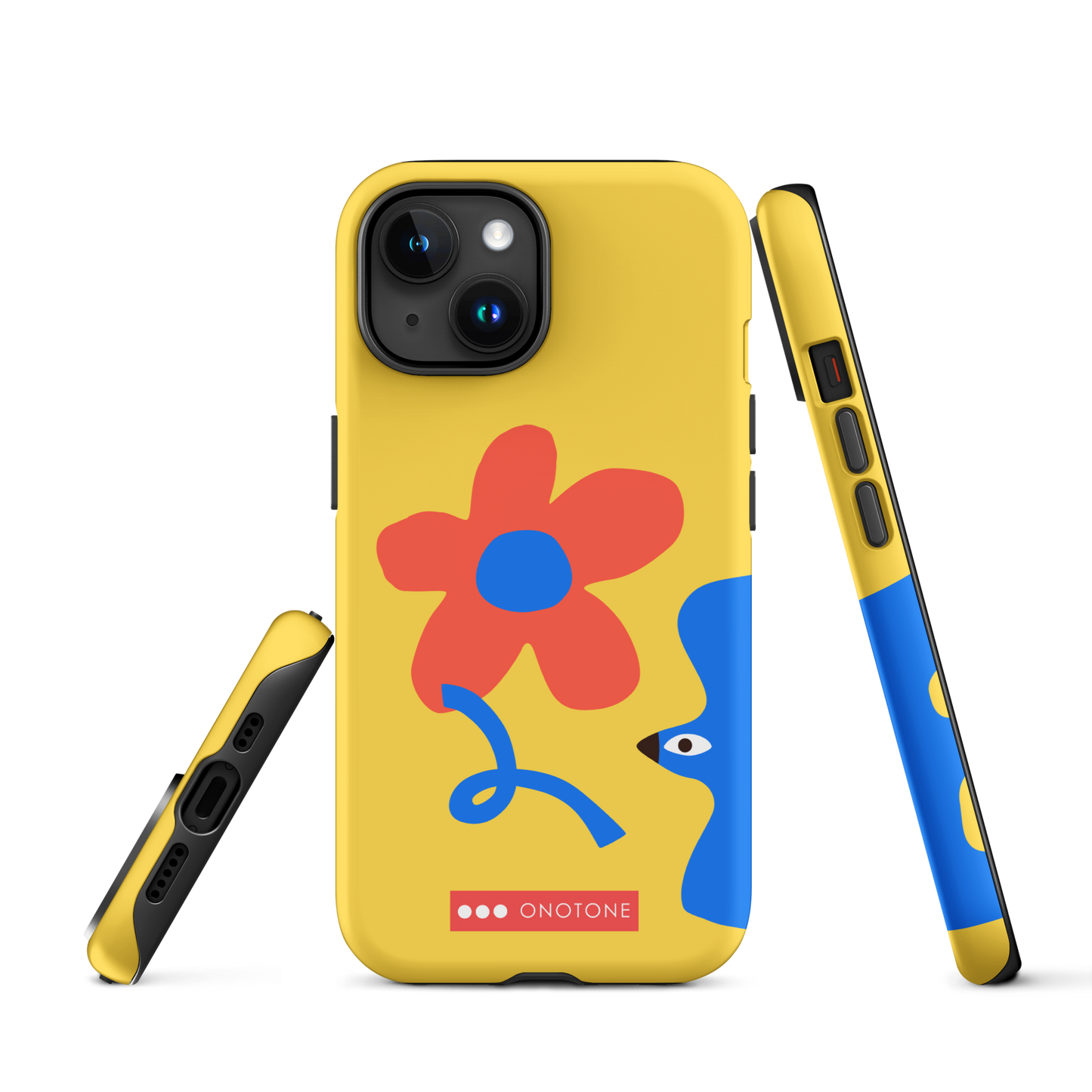 Dual Layer yellow modern iPhone® Case