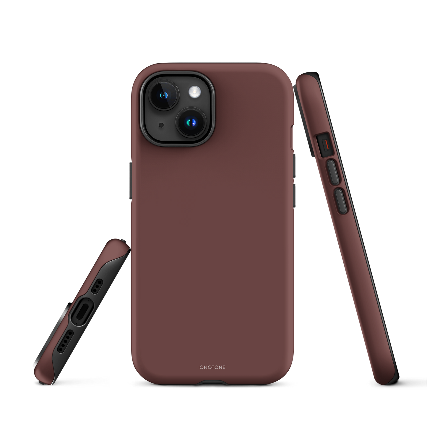 DARK BROWN MINIMALIST IPHONE® CASE - PANTONE® HOT CHOCOLATE